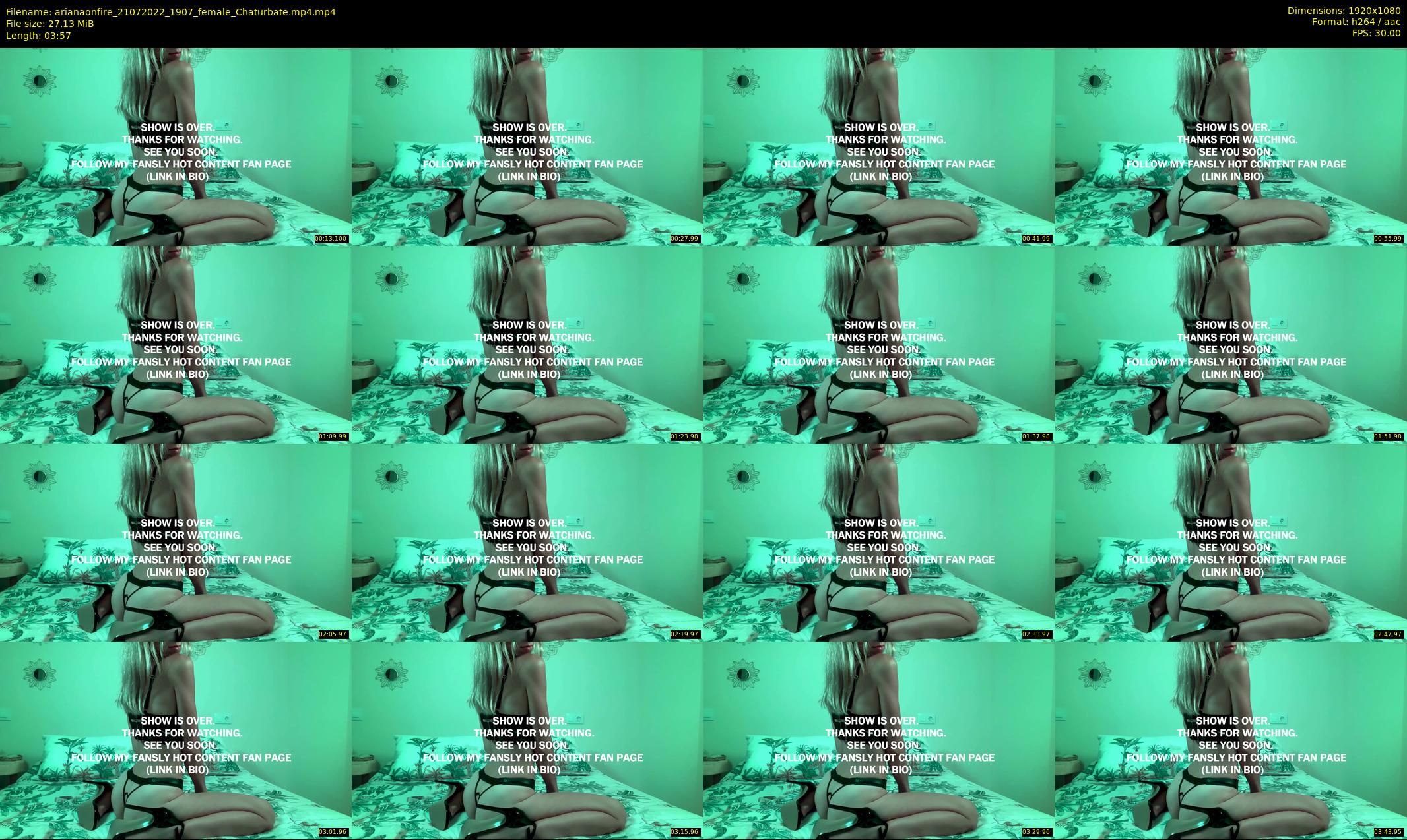 arianaonfire — 4 minute Chaturbate couple cam show recording, 1080p, Jul 21, 2022