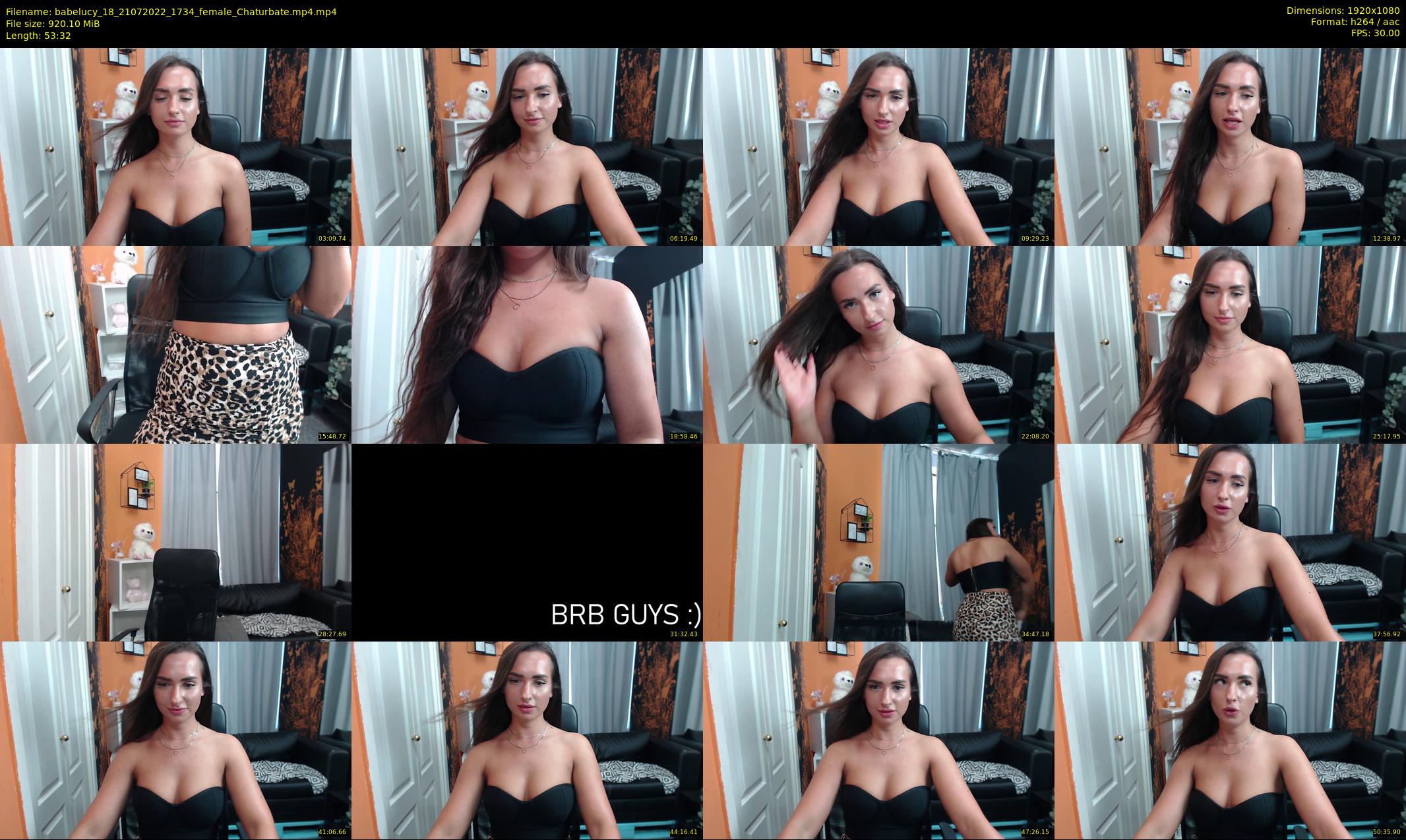 babelucy_18 — 54 minute Chaturbate female cam show recording, 1080p, Jul 21, 2022