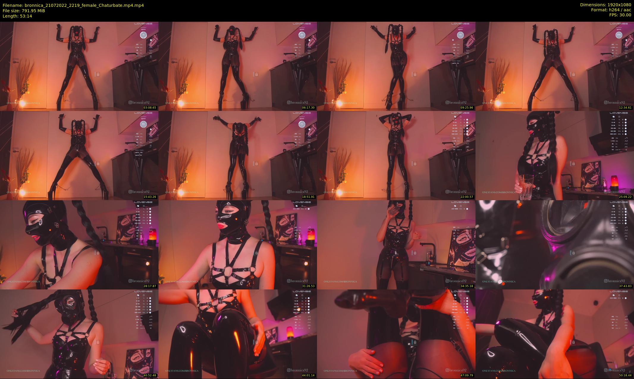 bronnica — 54 minute Chaturbate female cam show recording, 1080p, Jul 21, 2022