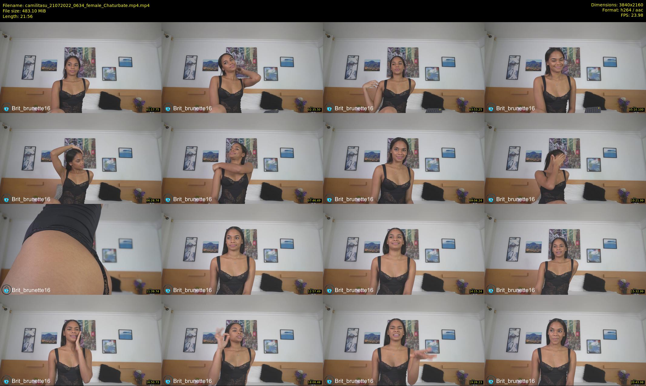 camilitasu — 22 minute Chaturbate female cam show recording, 4K, Jul 21, 2022
