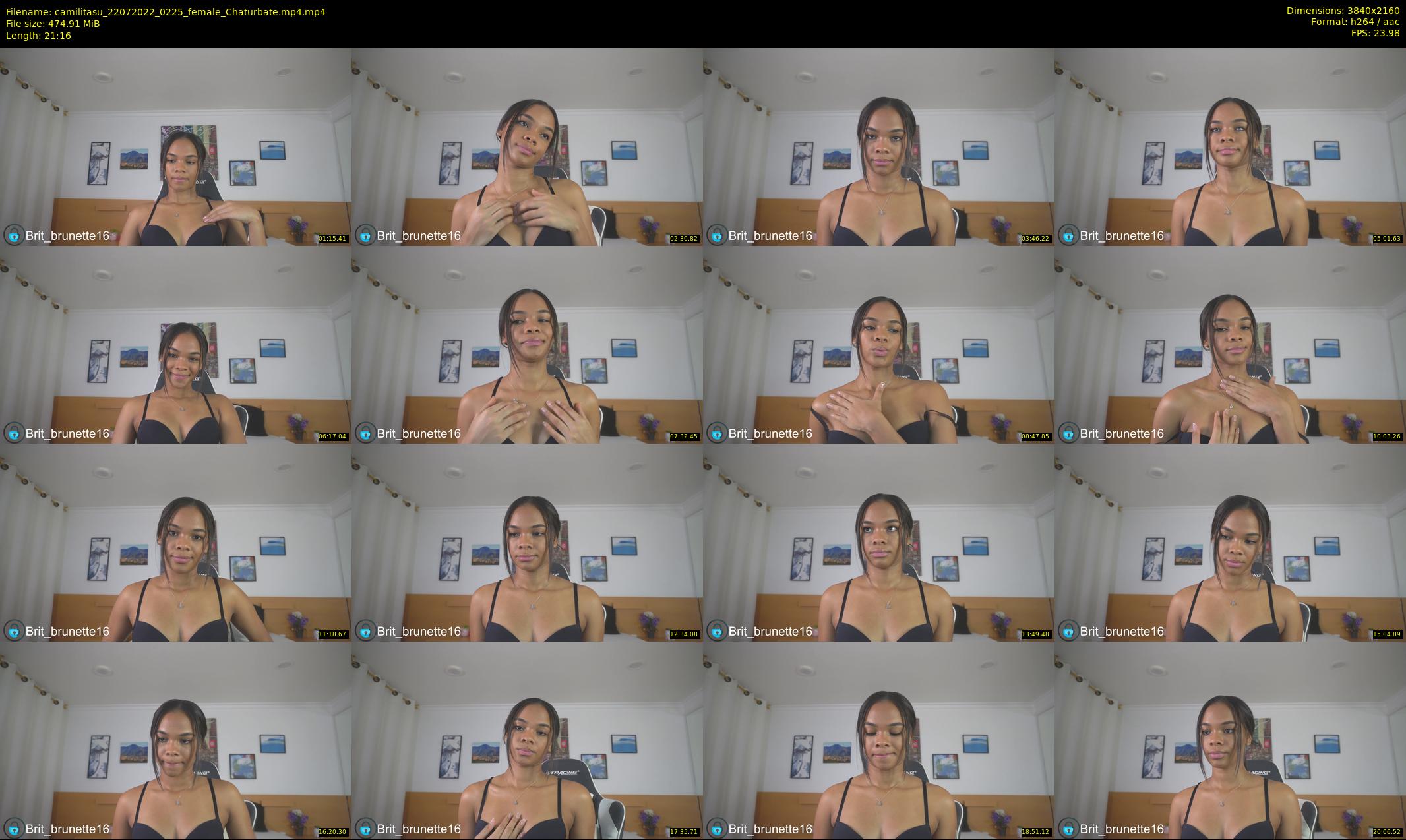 camilitasu — 22 minute Chaturbate female cam show recording, 4K, Jul 22, 2022