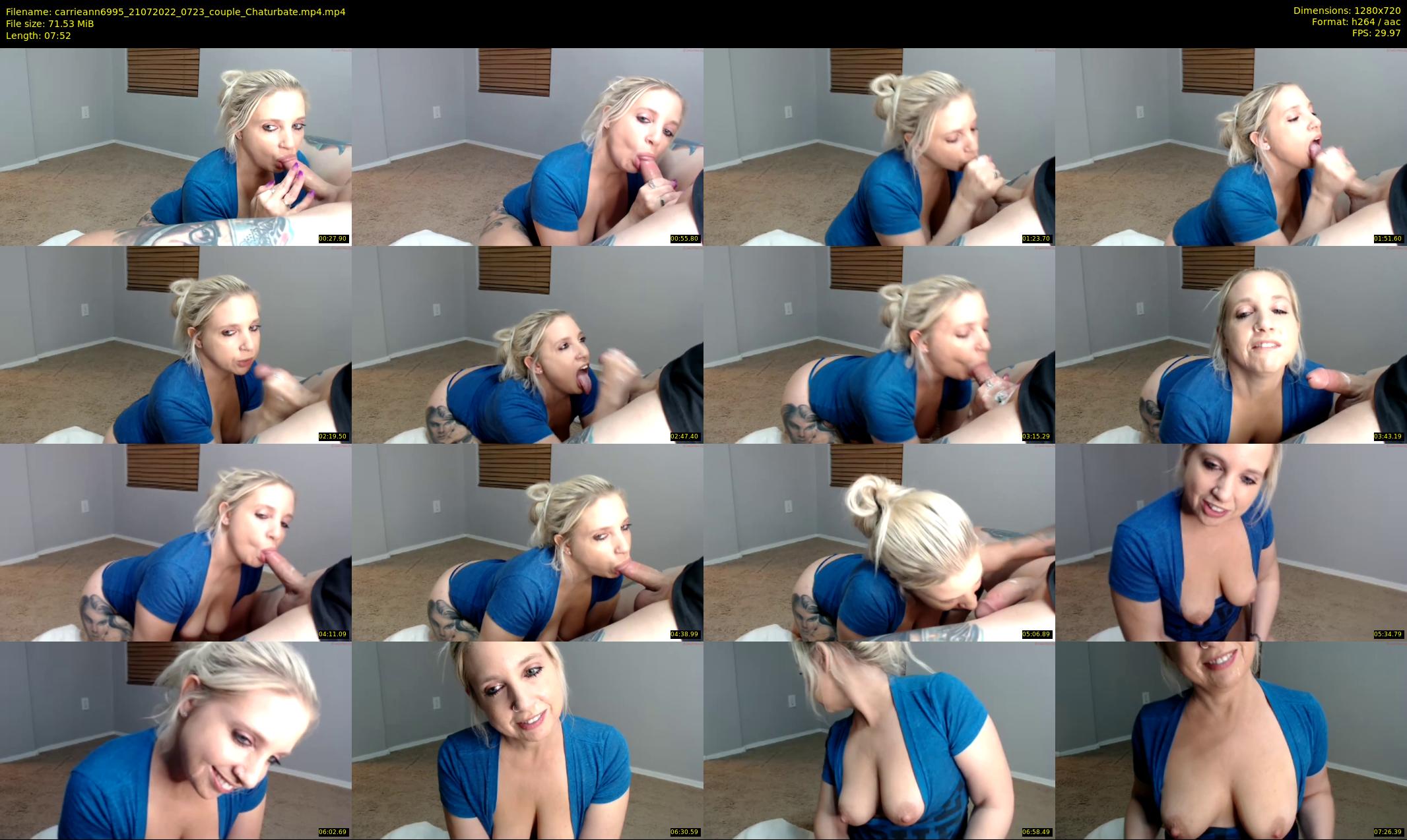 carrieann6995 — 8 minute Chaturbate couple cam show recording, 720p, Jul 21, 2022