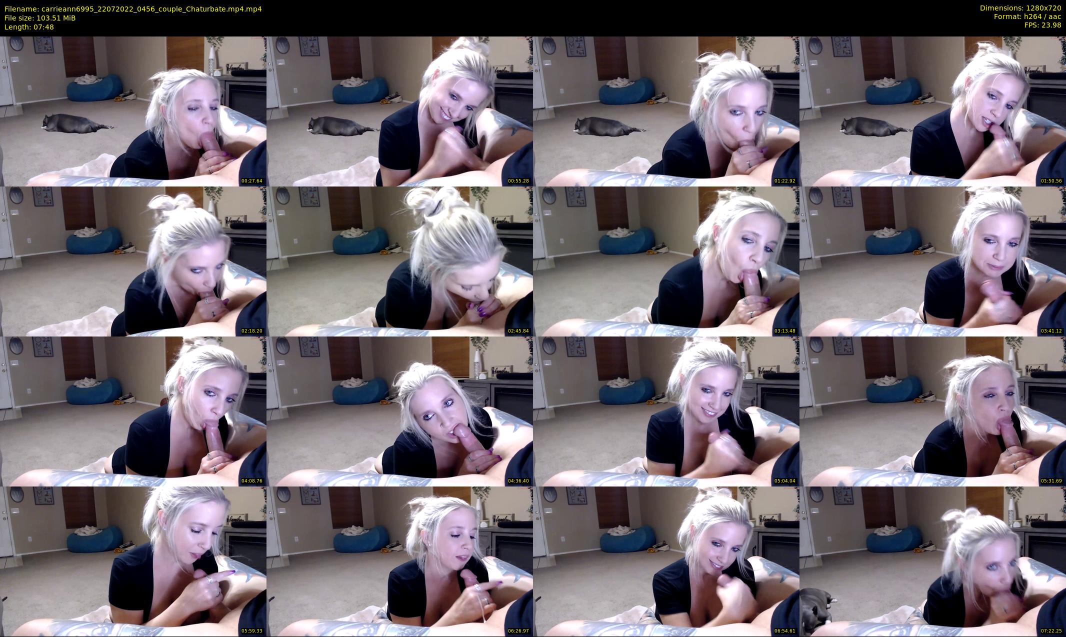 carrieann6995 — 8 minute Chaturbate couple cam show recording, 720p, Jul 22, 2022