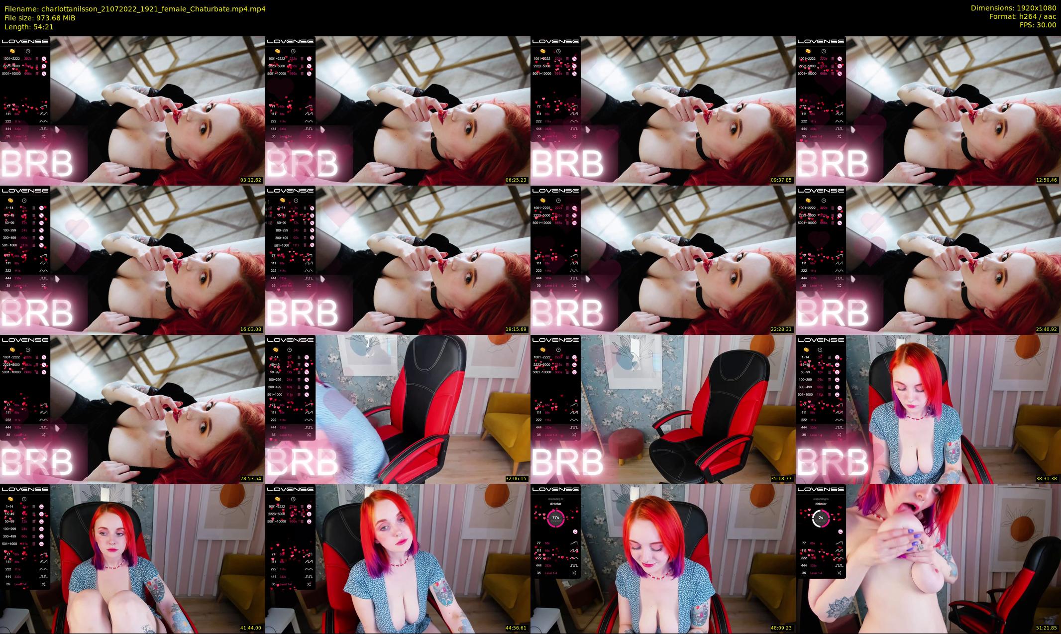 charlottanilsson — 55 minute Chaturbate female cam show recording, 1080p, Jul 21, 2022