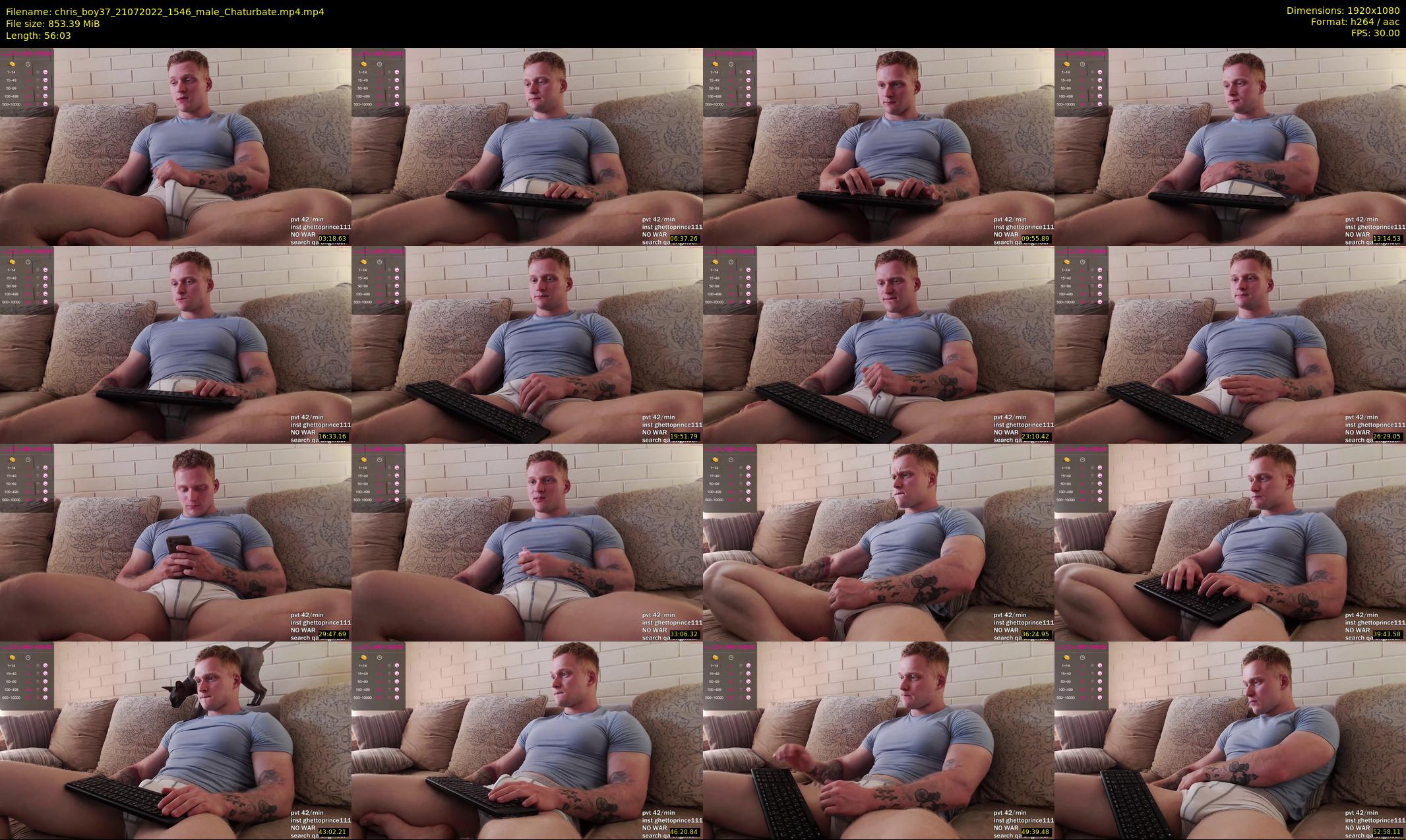 chris_boy37 — 57 minute Chaturbate male cam show recording, 1080p, Jul 21, 2022