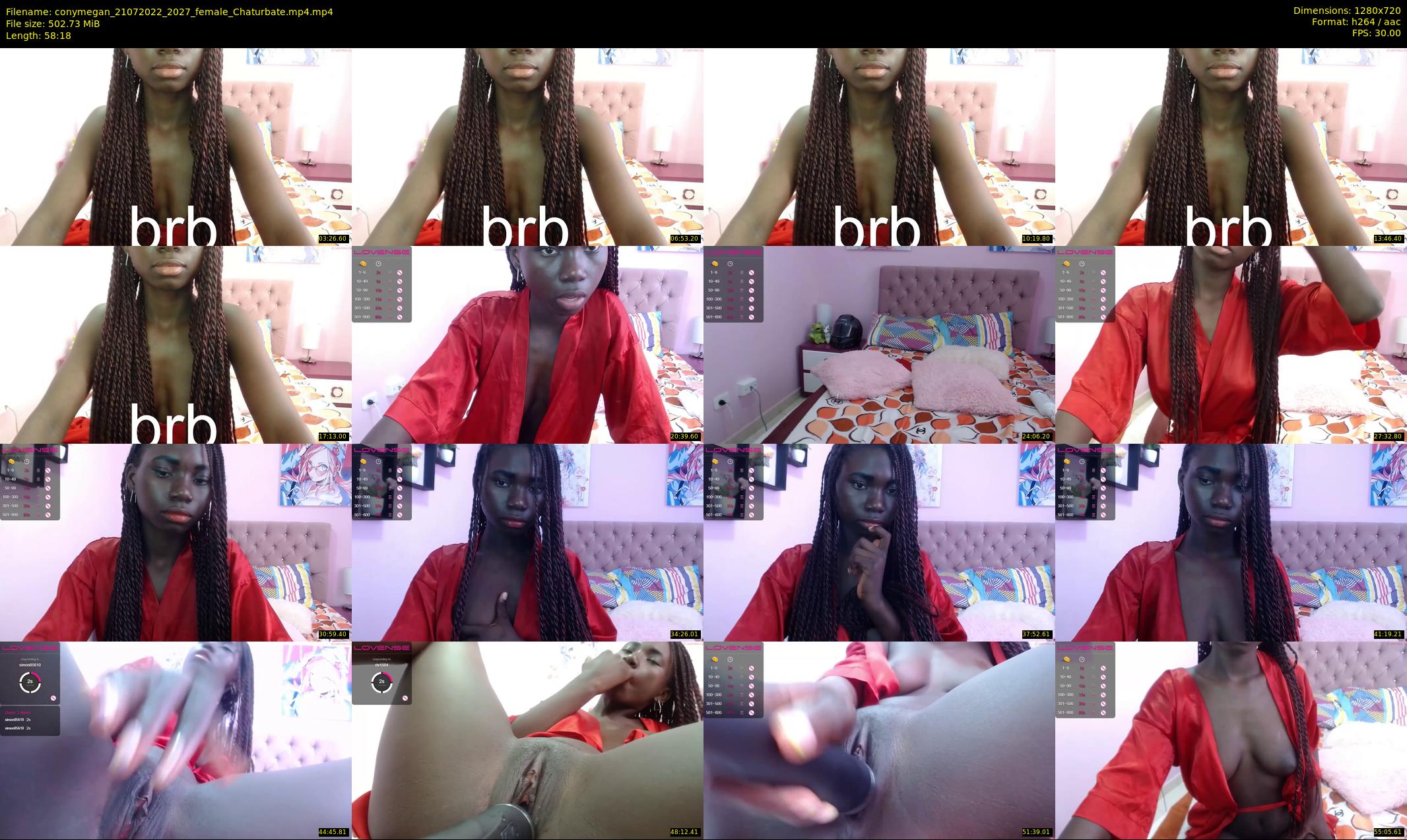 conymegan — 59 minute Chaturbate female cam show recording, 720p, Jul 21, 2022
