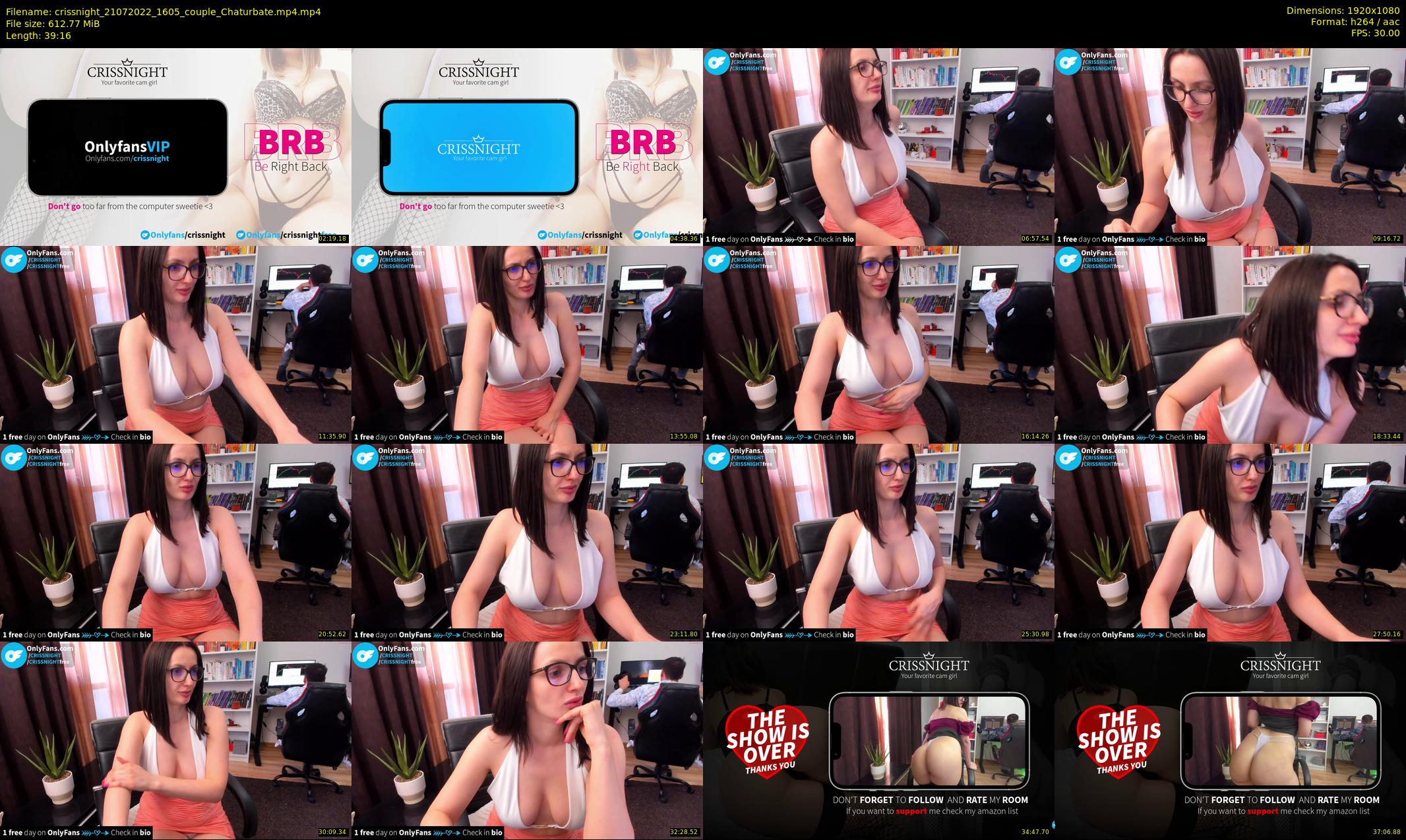 crissnight — 40 minute Chaturbate female cam show recording, 1080p, Jul 21, 2022