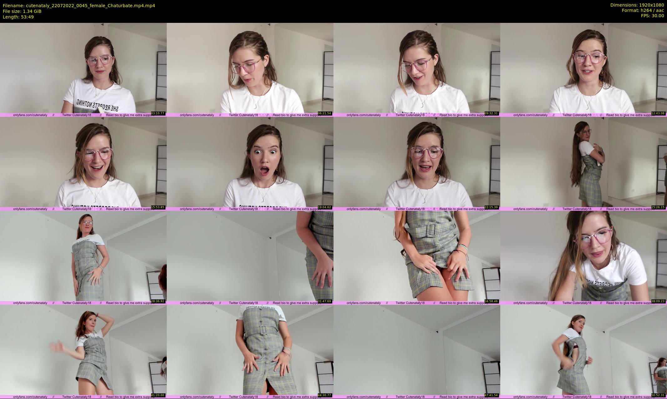 cutenataly — 54 minute Chaturbate female cam show recording, 1080p, Jul 22, 2022