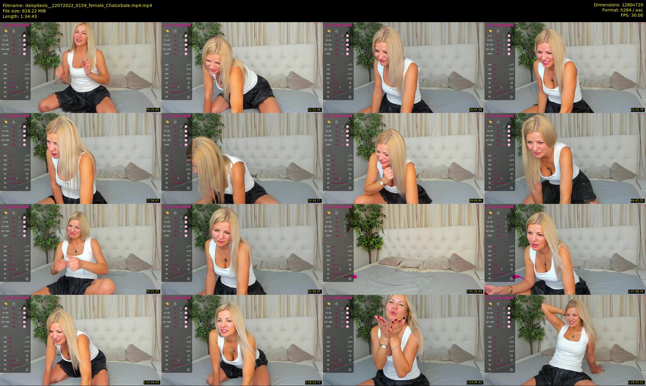 daisydavis_ — 95 minute Chaturbate female cam show recording, 720p, Jul 22, 2022