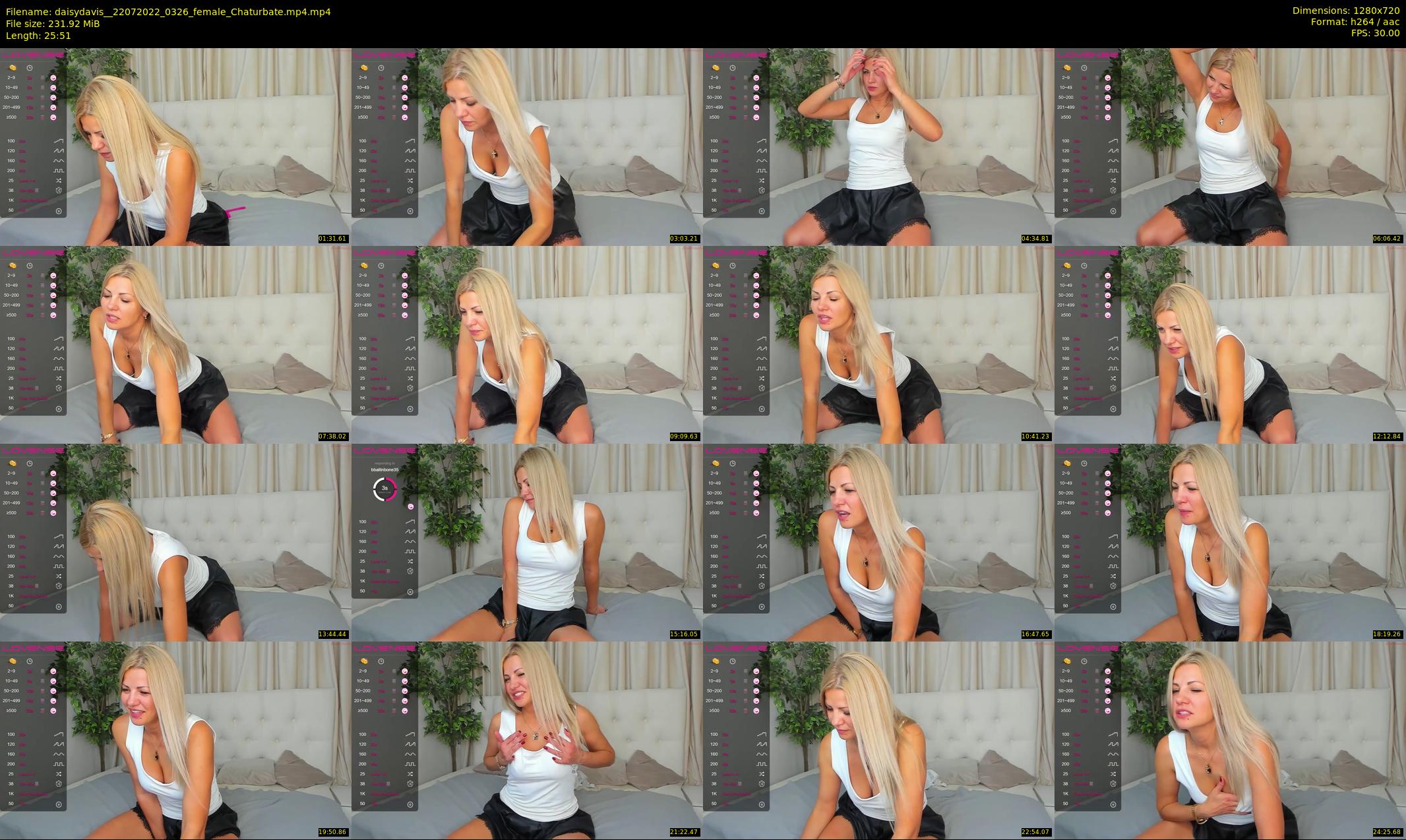 daisydavis_ — 26 minute Chaturbate female cam show recording, 720p, Jul 22, 2022