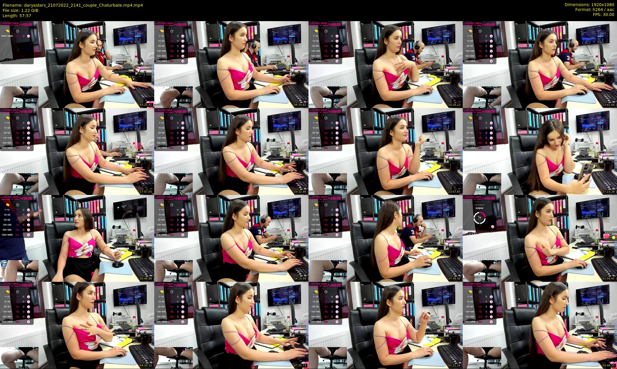 daryastars — 58 minute Chaturbate couple cam show recording, 1080p, Jul 21, 2022