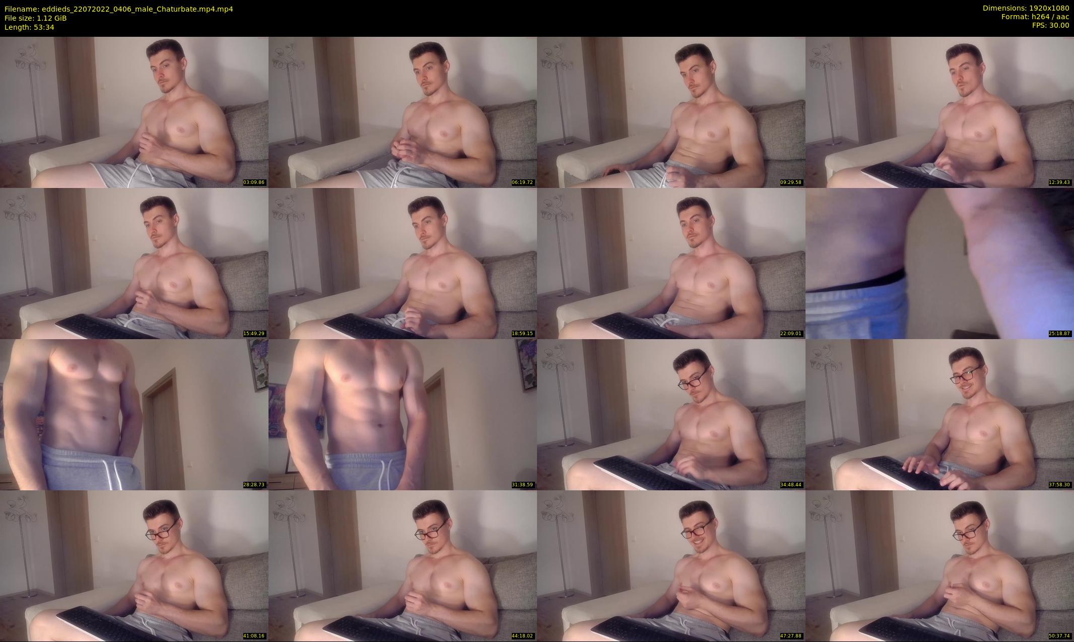 eddieds — 54 minute Chaturbate male cam show recording, 1080p, Jul 22, 2022