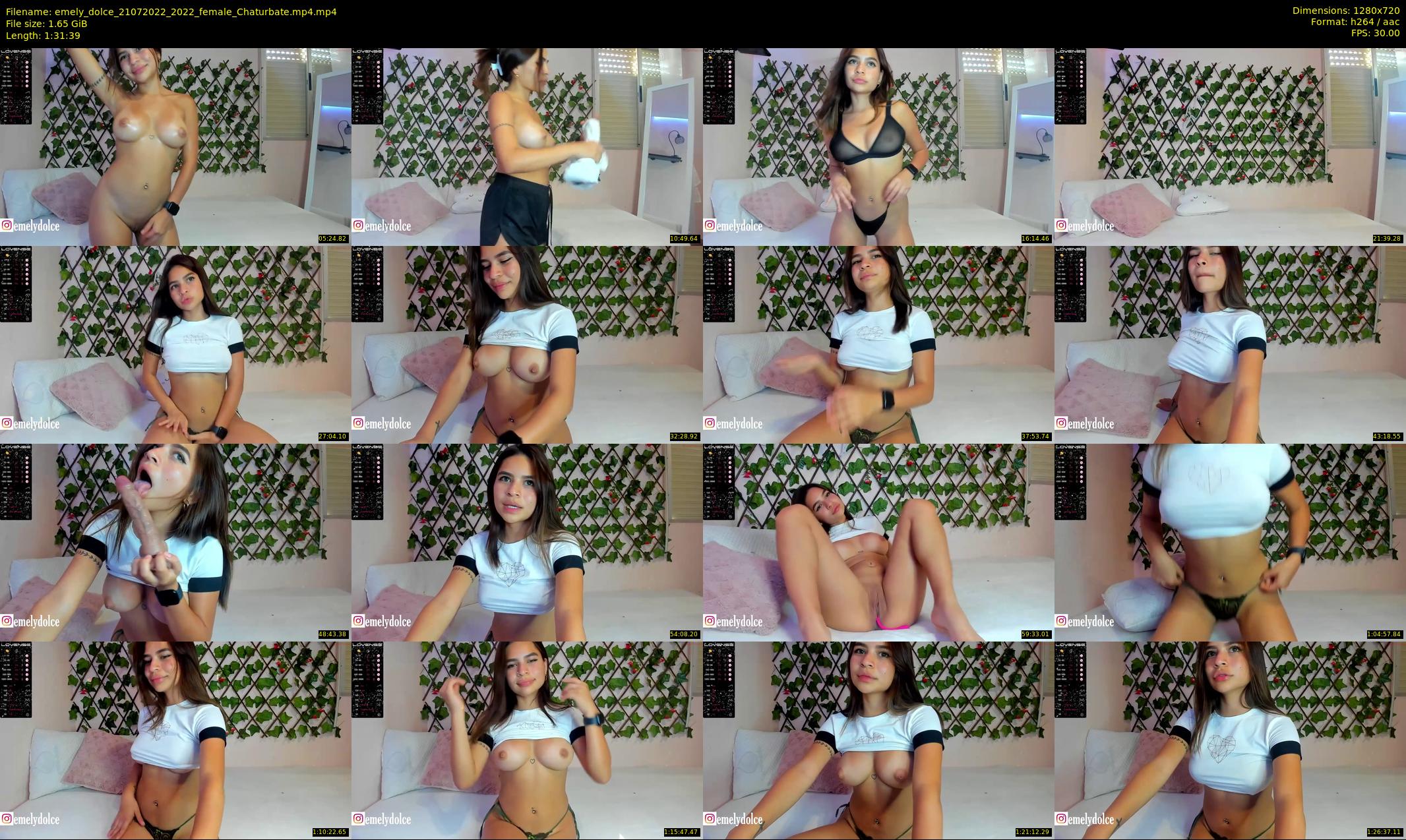 emely_dolce — 92 minute Chaturbate female cam show recording, 720p, Jul 21, 2022