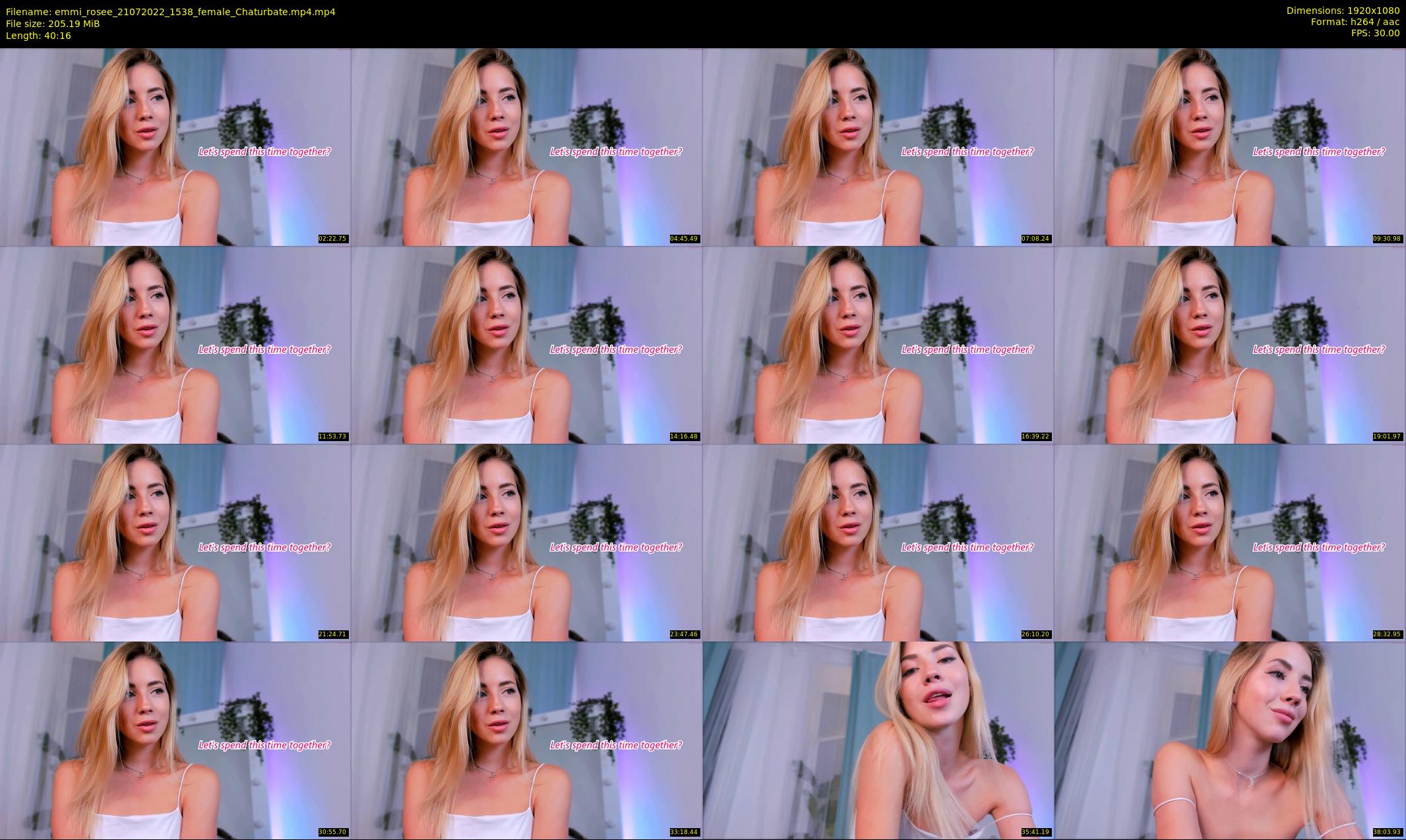 emmi_rosee — 41 minute Chaturbate female cam show recording, 1080p, Jul 21, 2022