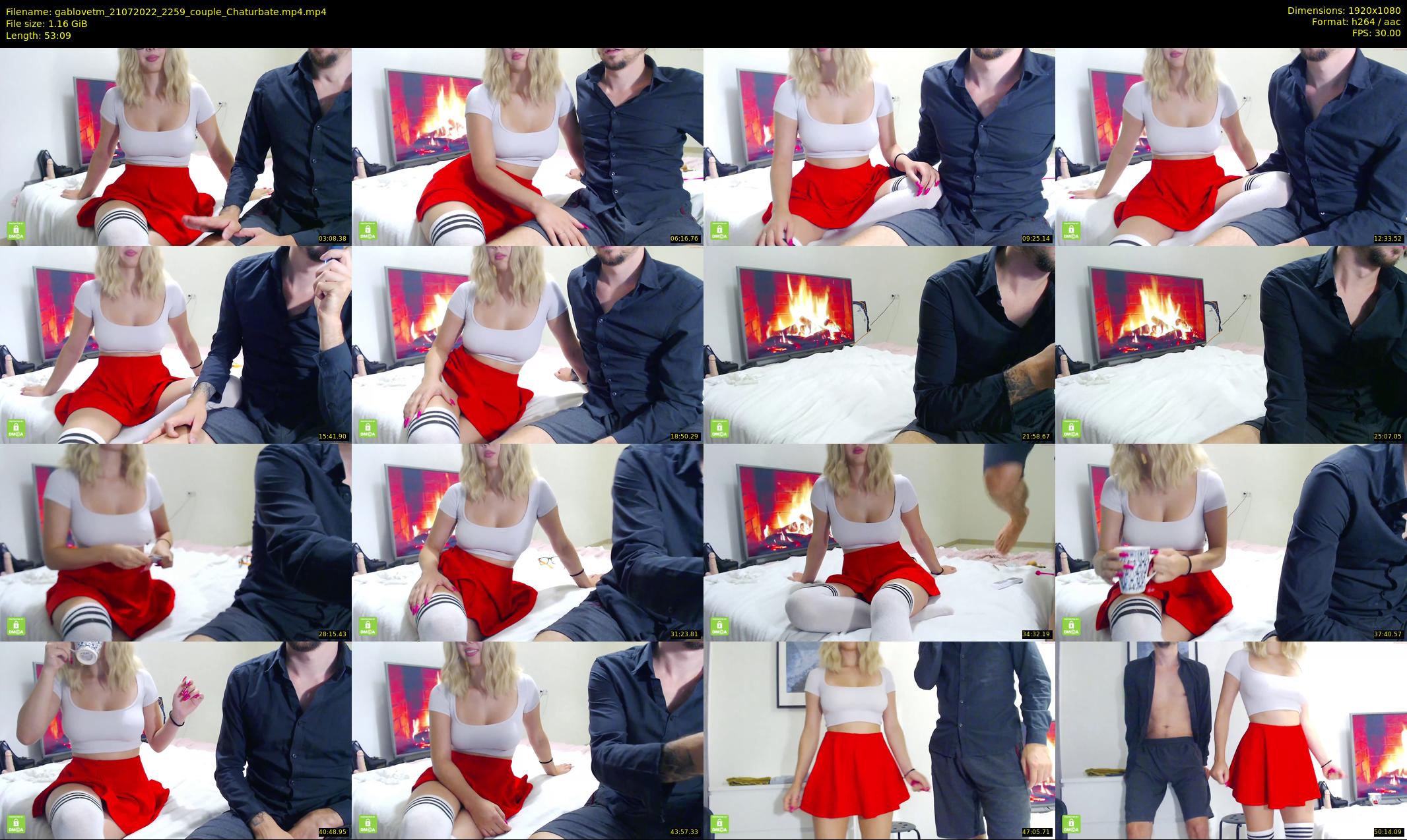 gablovetm — 54 minute Chaturbate couple cam show recording, 1080p, Jul 21, 2022