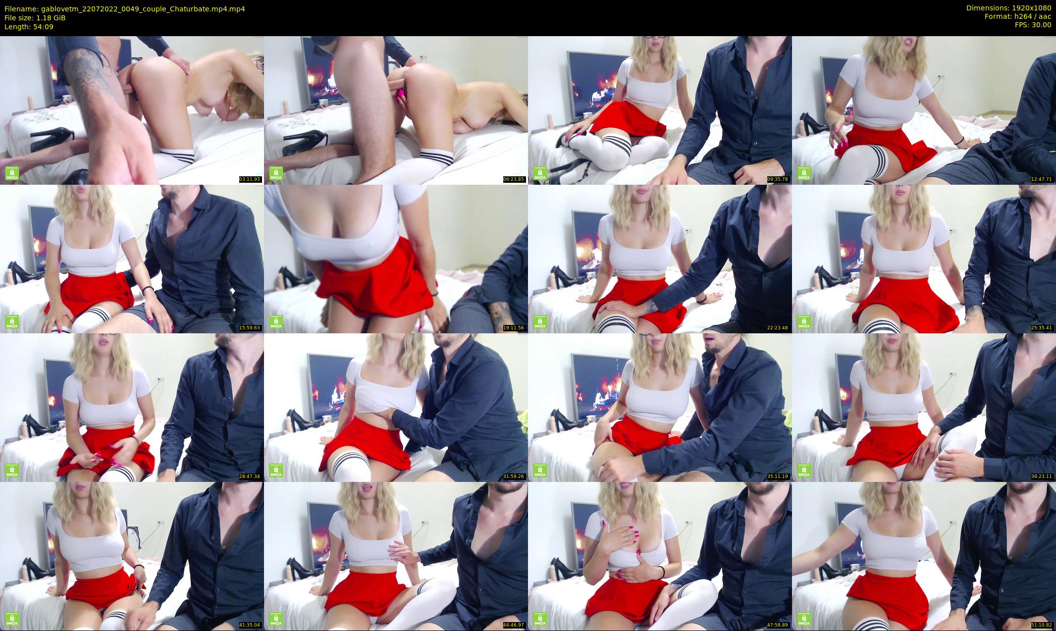 gablovetm — 55 minute Chaturbate couple cam show recording, 1080p, Jul 22, 2022
