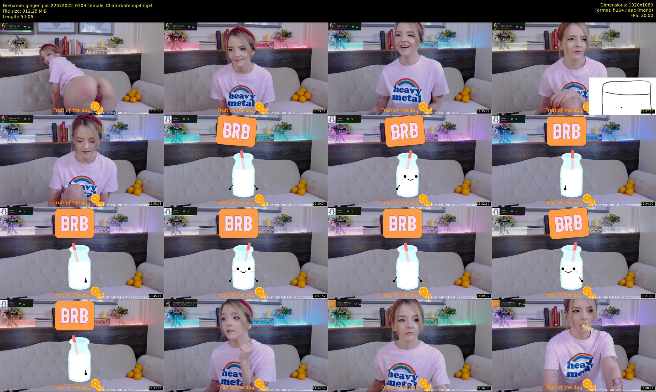 ginger_pie — 55 minute Chaturbate female cam show recording, 1080p, Jul 22, 2022