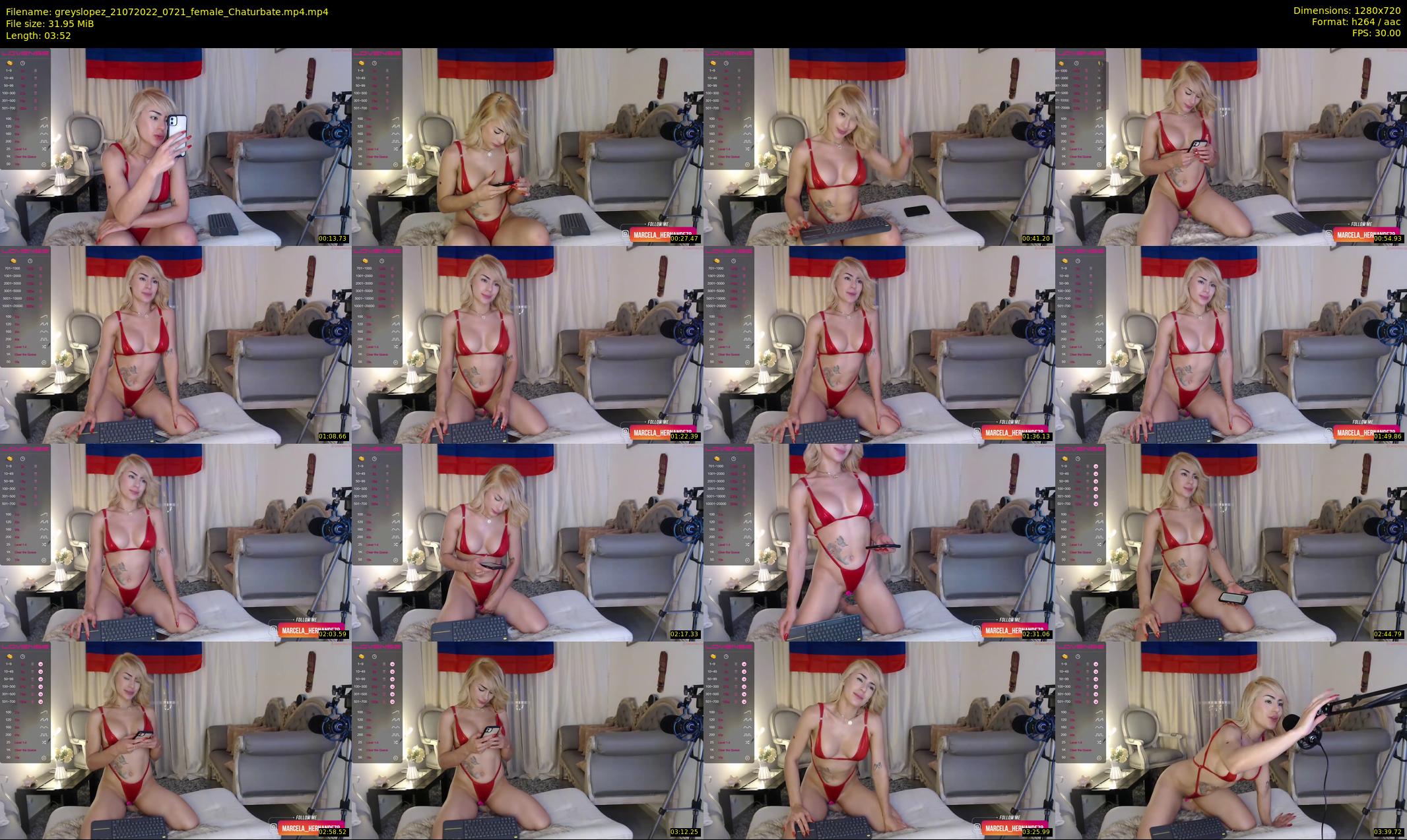 greyslopez — 4 minute Chaturbate female cam show recording, 720p, Jul 21, 2022