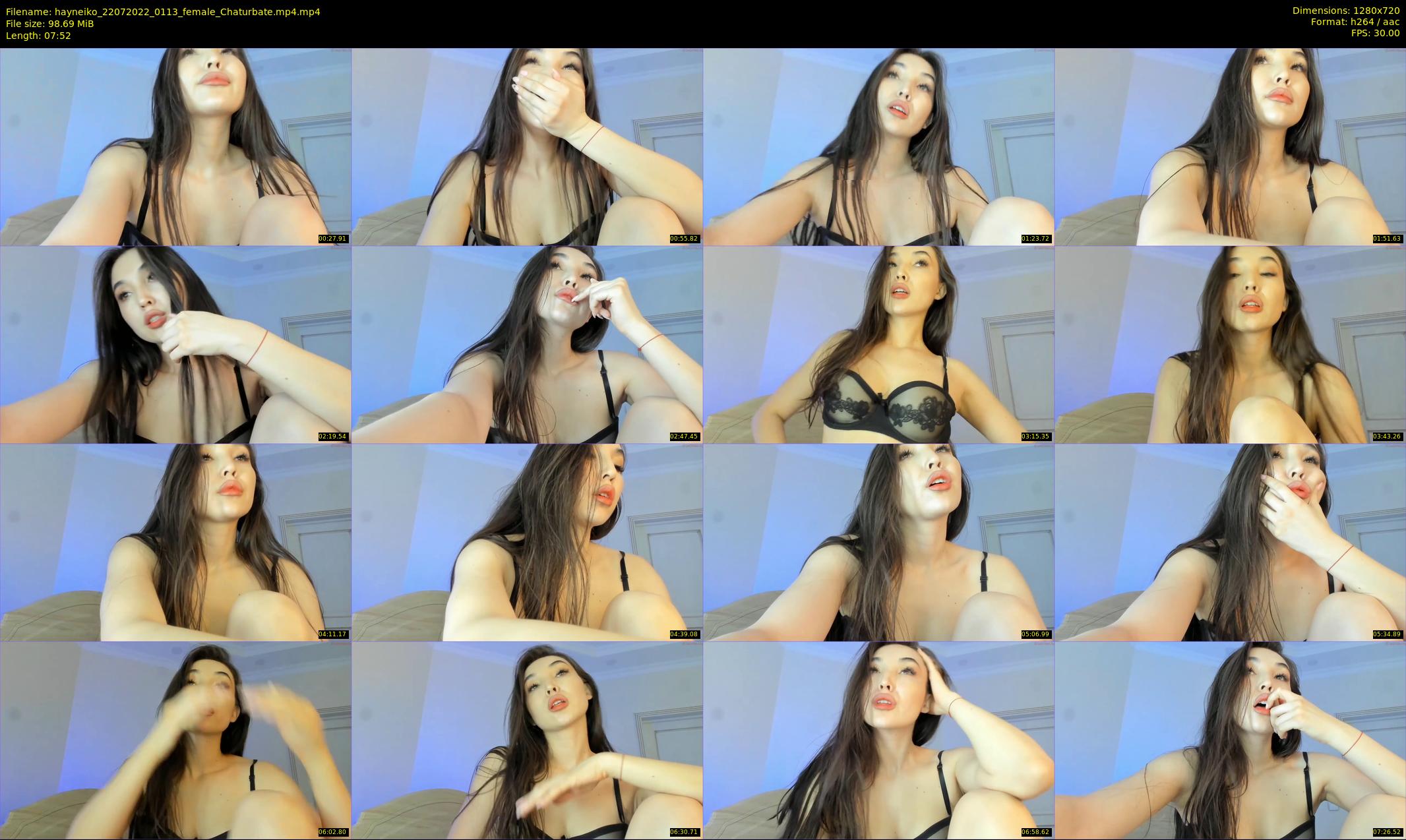 hayneiko — 8 minute Chaturbate female cam show recording, 720p, Jul 22, 2022