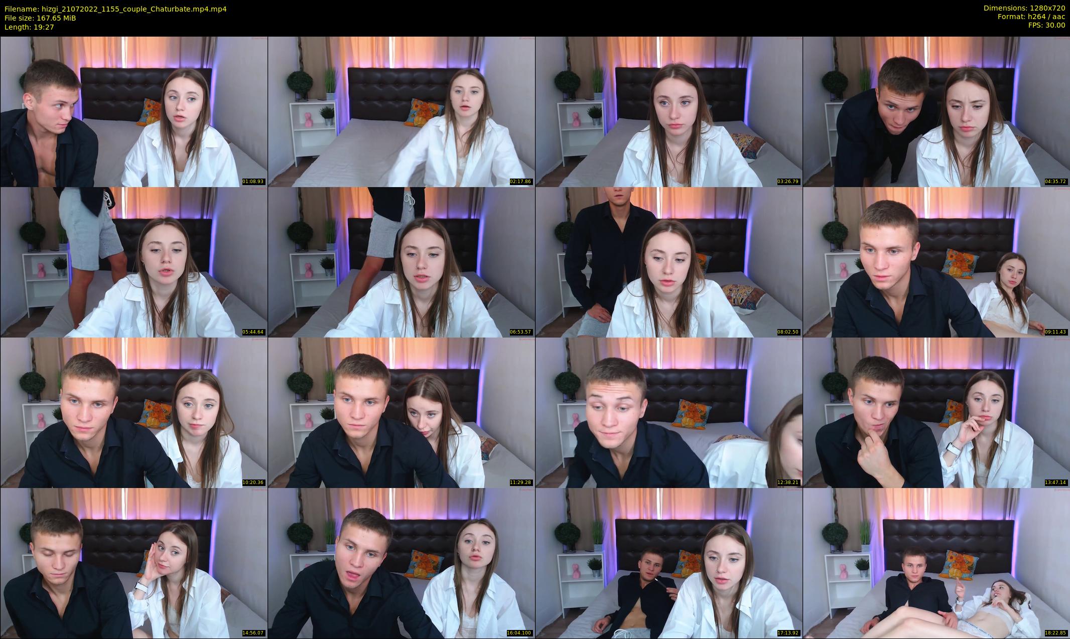 hizgi — 20 minute Chaturbate couple cam show recording, 720p, Jul 21, 2022