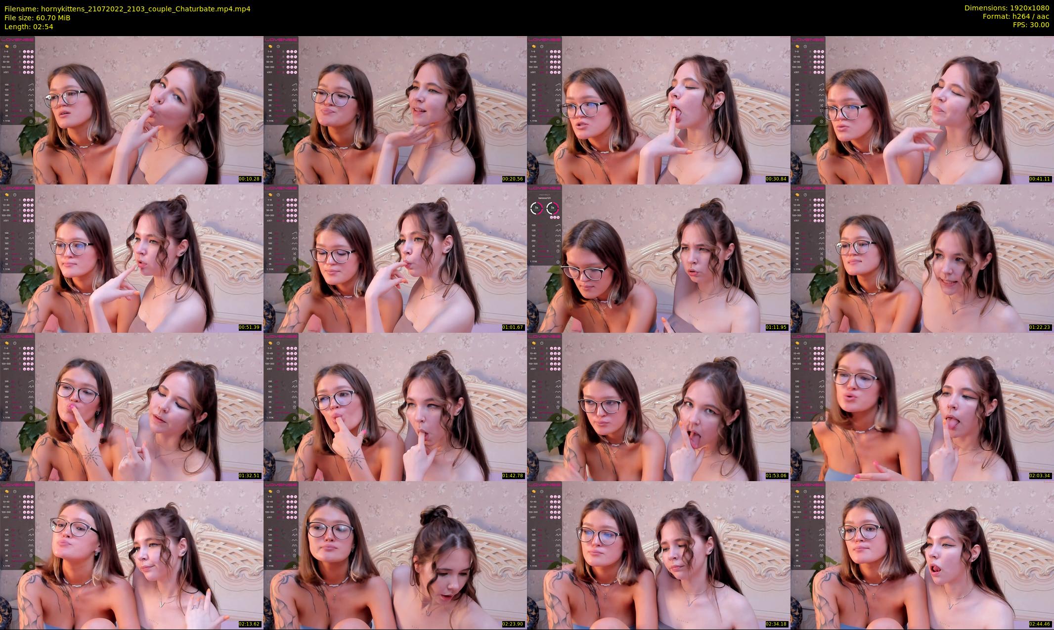 hornykittens — 3 minute Chaturbate couple cam show recording, 1080p, Jul 21, 2022