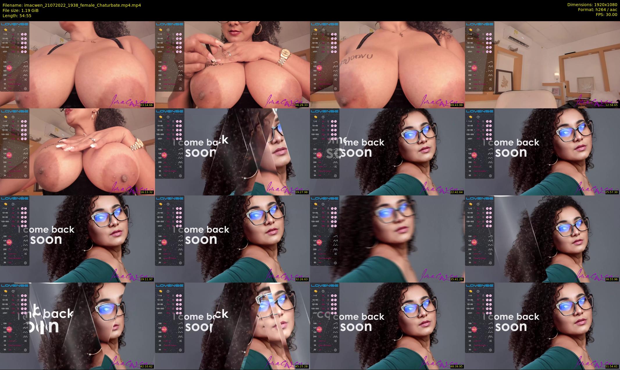 imacwen — 55 minute Chaturbate female cam show recording, 1080p, Jul 21, 2022