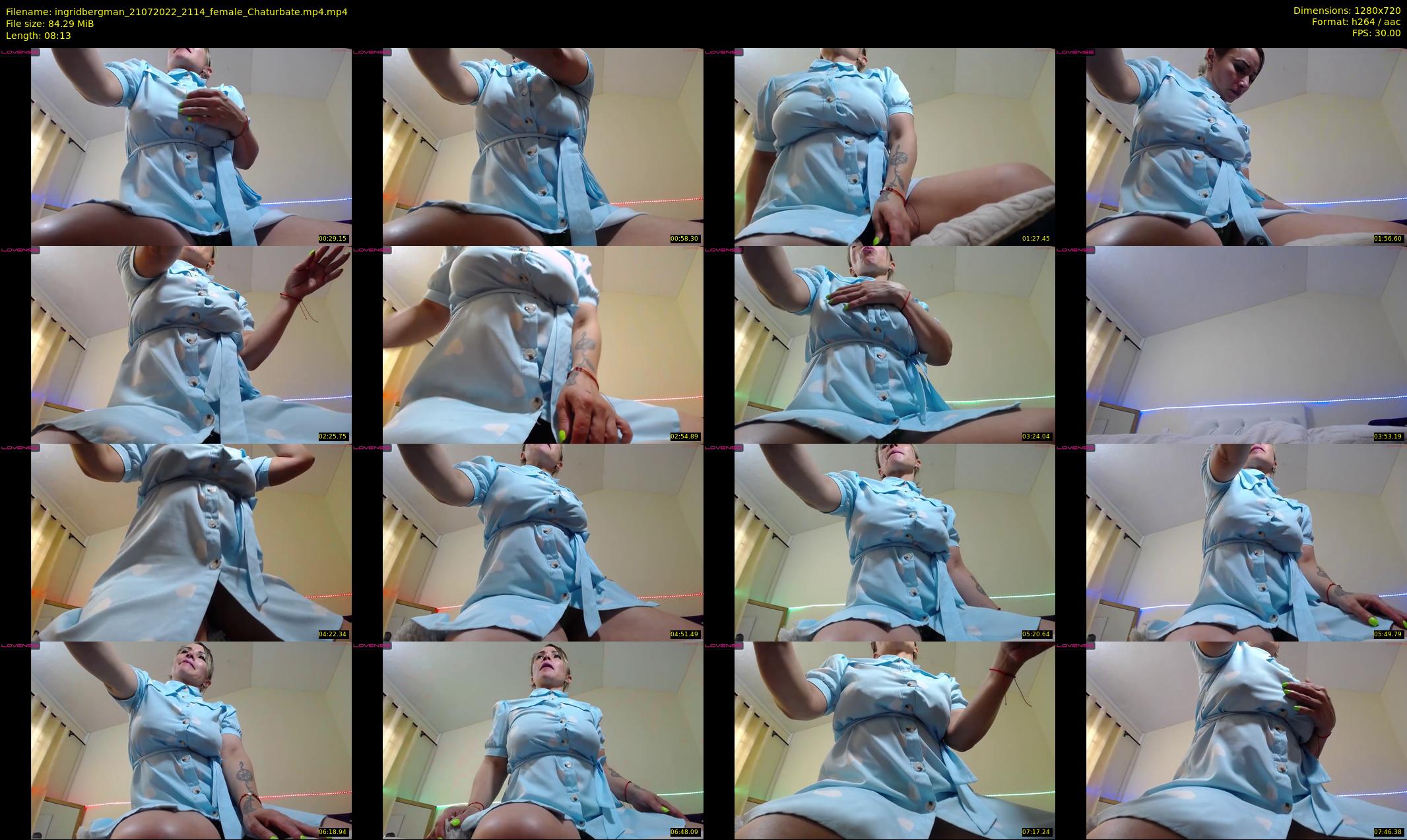 ingridbergman — 9 minute Chaturbate female cam show recording, 720p, Jul 21, 2022