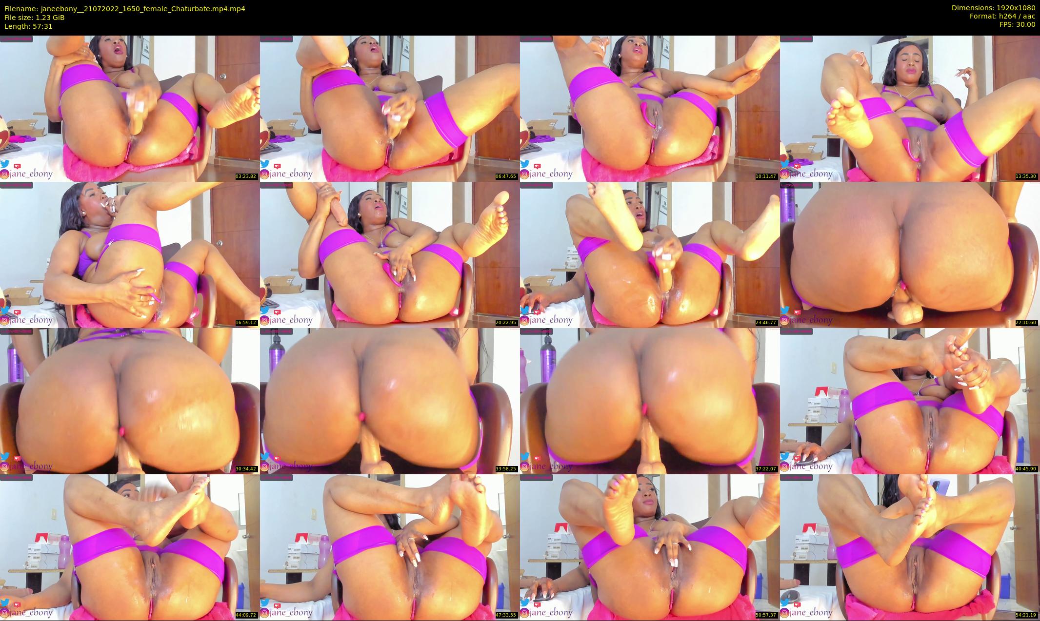 janeebony_ — 58 minute Chaturbate female cam show recording, 1080p, Jul 21, 2022
