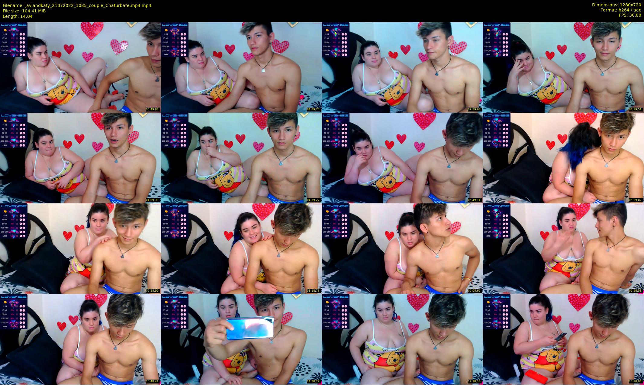 javiandkaty — 15 minute Chaturbate couple cam show recording, 720p, Jul 21, 2022