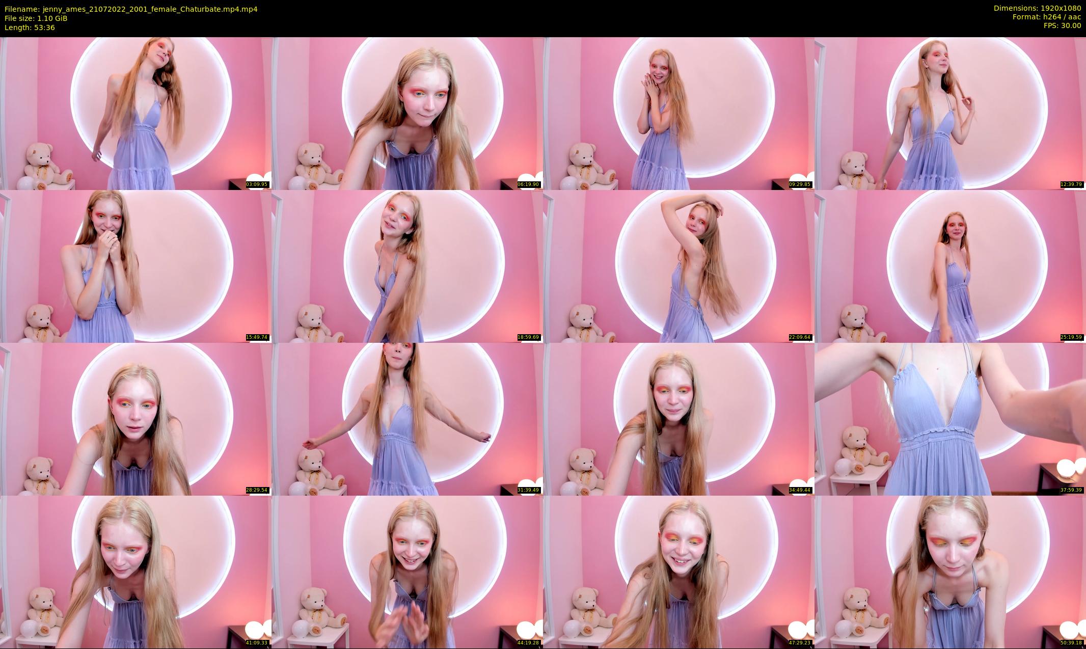 jenny_ames — 54 minute Chaturbate female cam show recording, 1080p, Jul 21, 2022