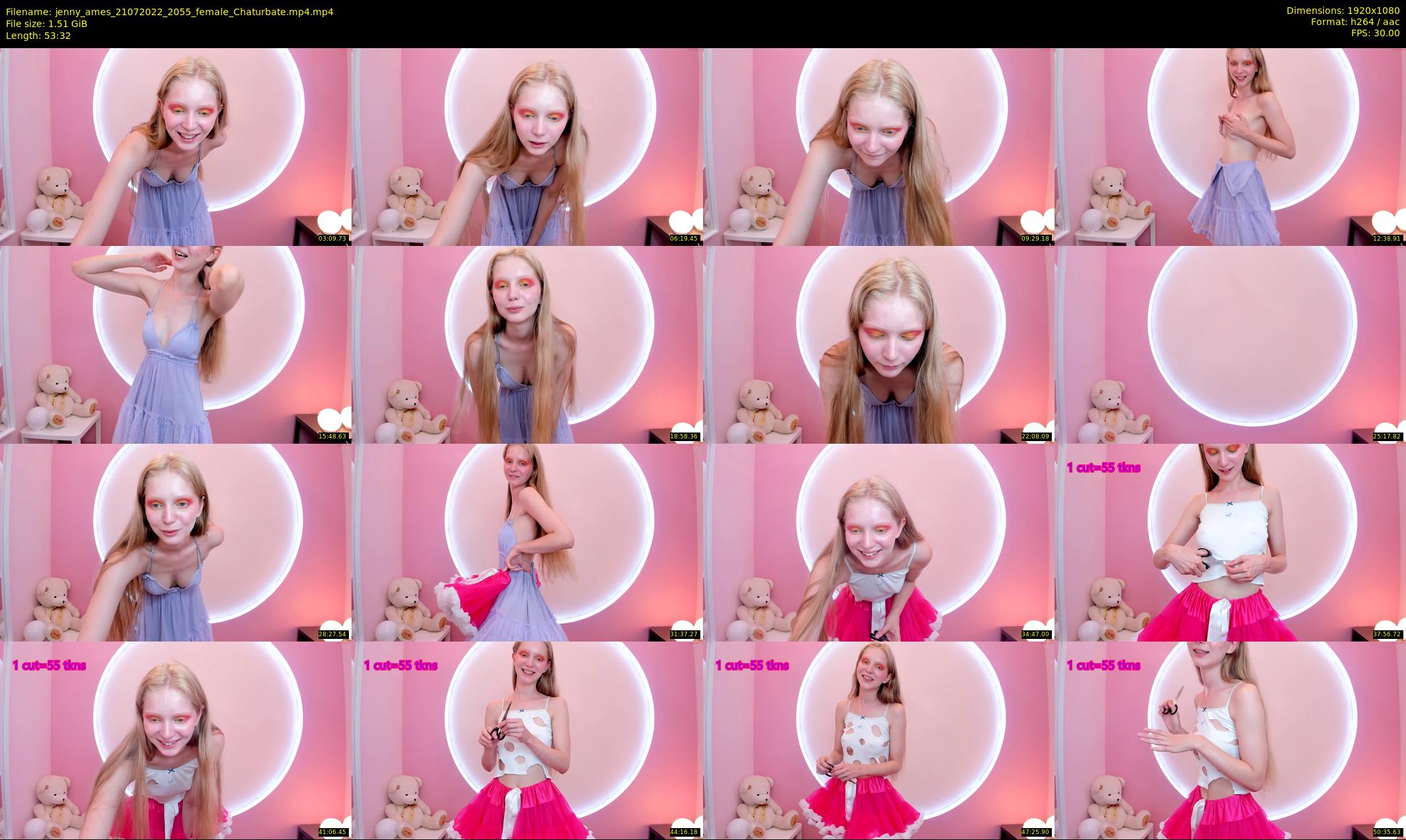 jenny_ames — 54 minute Chaturbate female cam show recording, 1080p, Jul 21, 2022