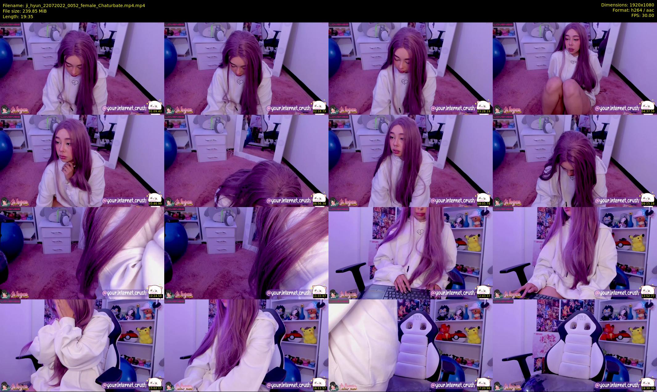 ji_hyun — 20 minute Chaturbate female cam show recording, 1080p, Jul 22, 2022