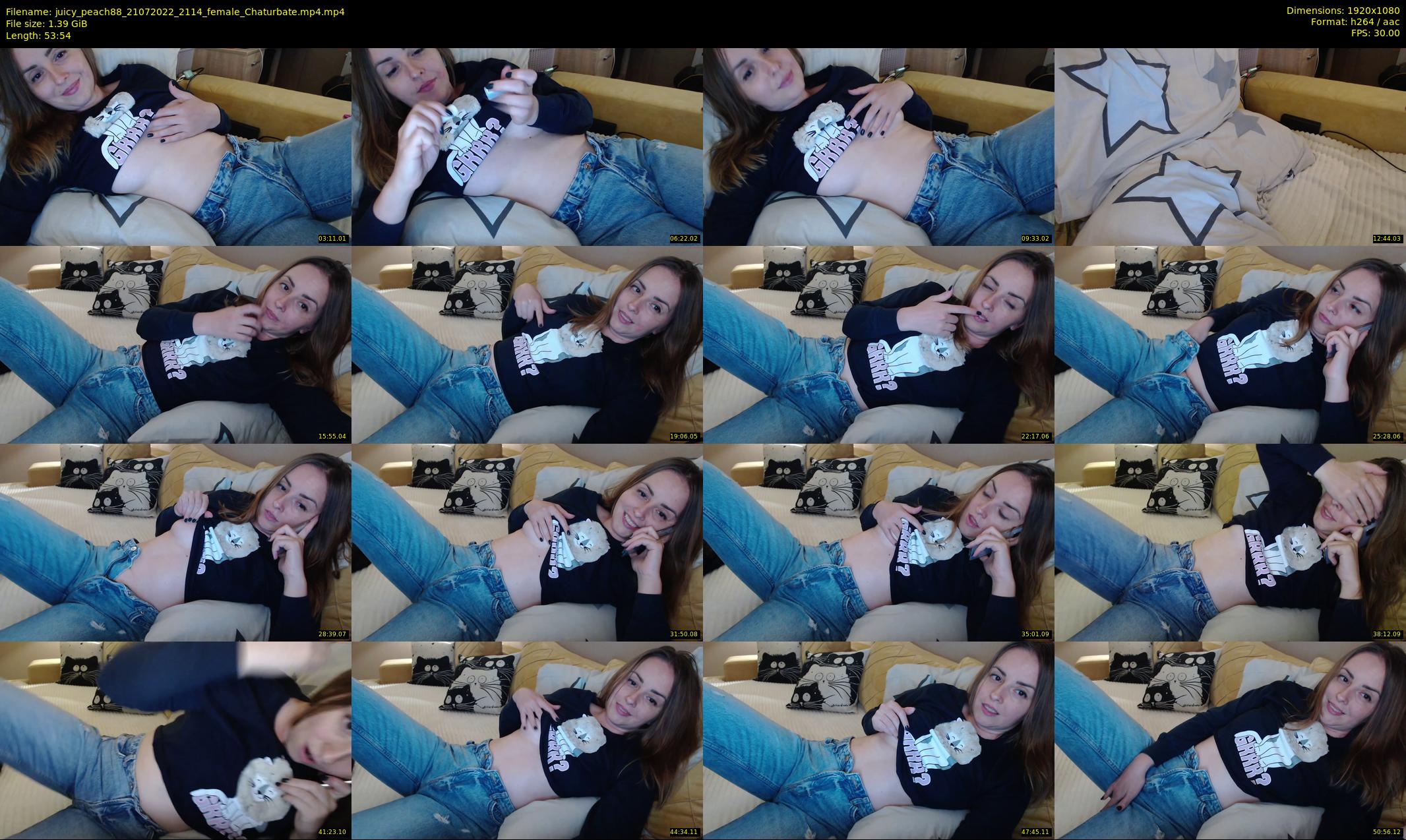 juicy_peach88 — 54 minute Chaturbate female cam show recording, 1080p, Jul 21, 2022