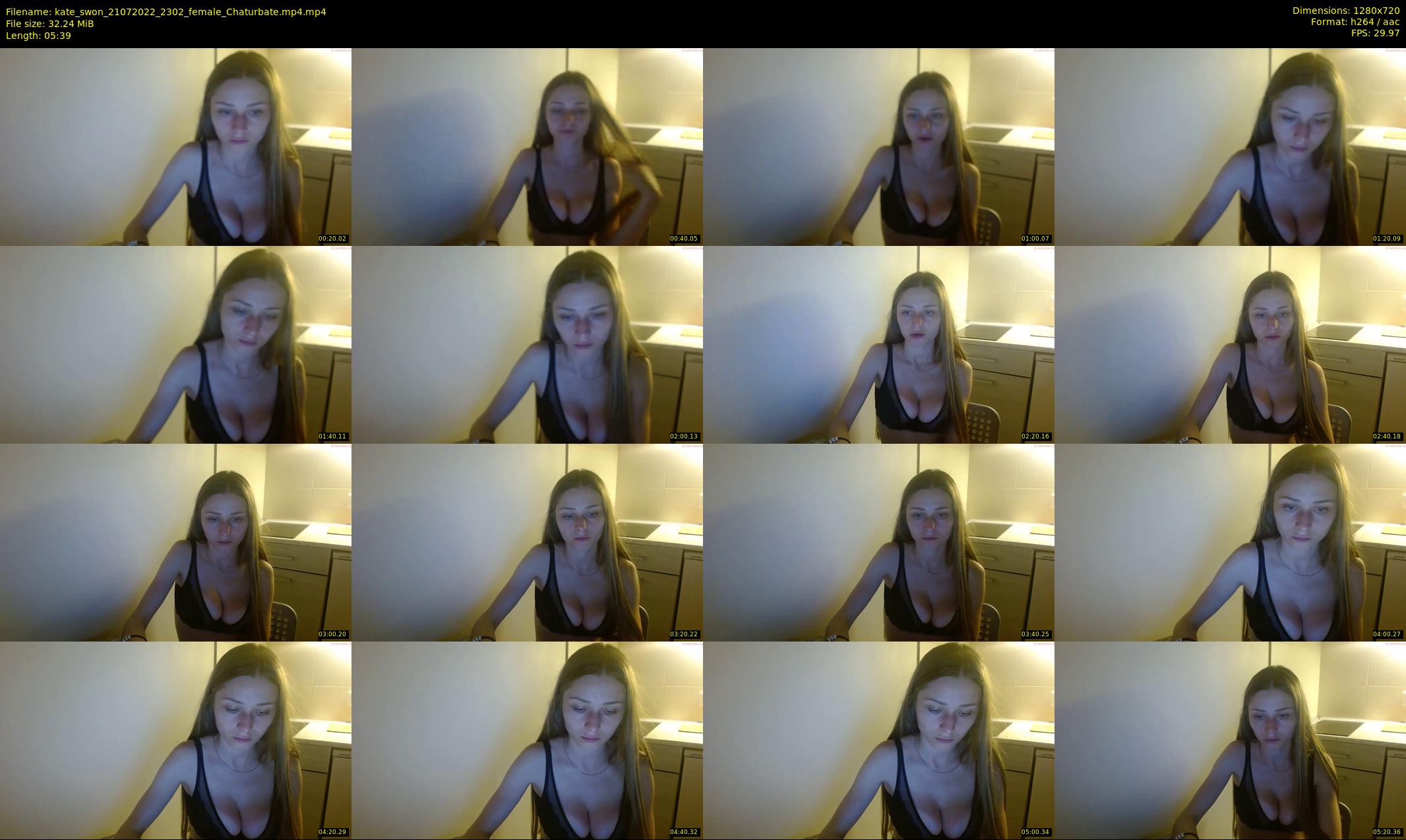 kate_swon — 6 minute Chaturbate female cam show recording, 720p, Jul 21, 2022