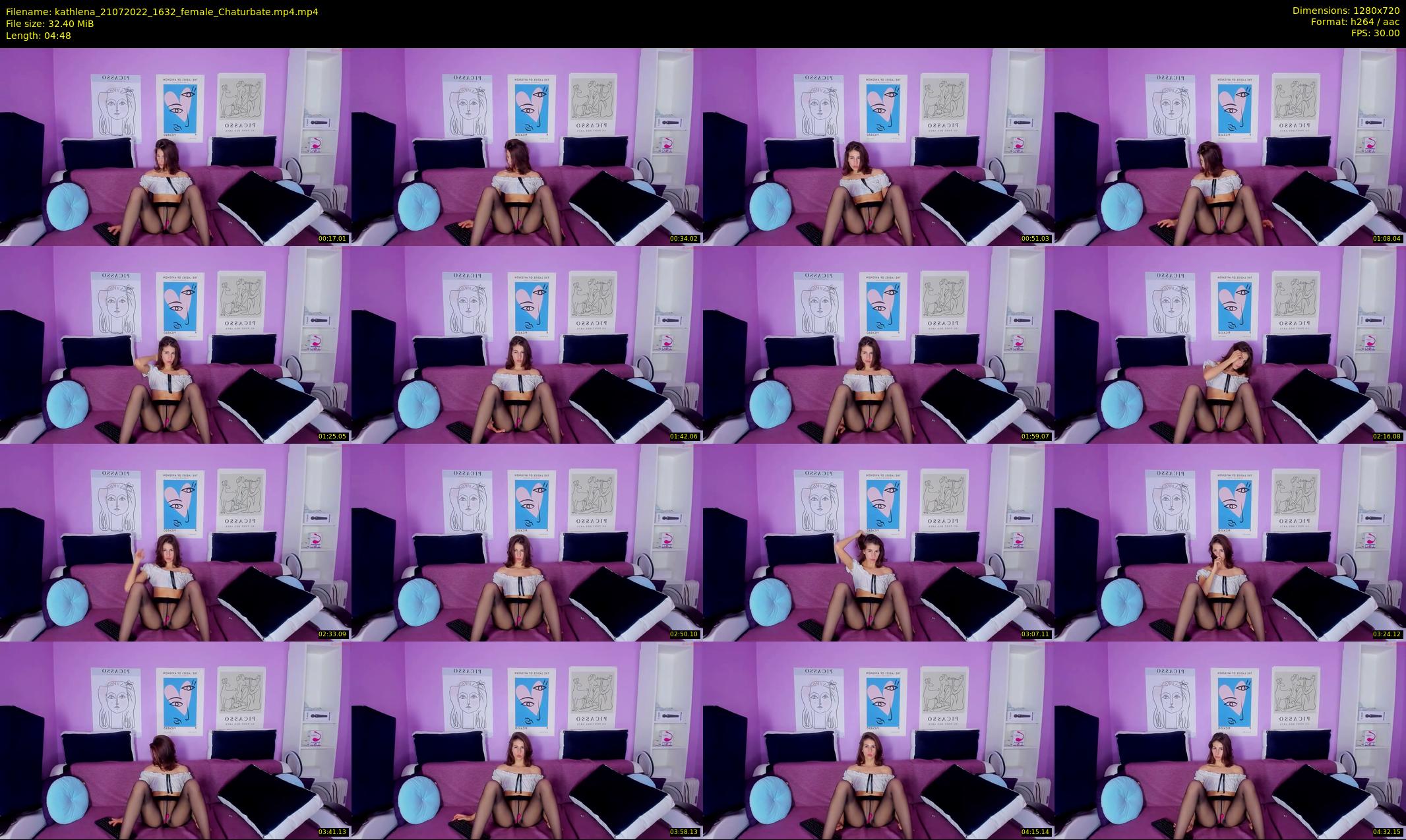 kathlena — 5 minute Chaturbate female cam show recording, 720p, Jul 21, 2022