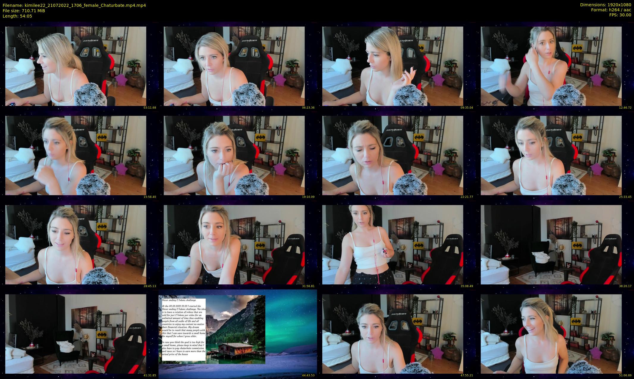 kimilee22 — 55 minute Chaturbate female cam show recording, 1080p, Jul 21, 2022
