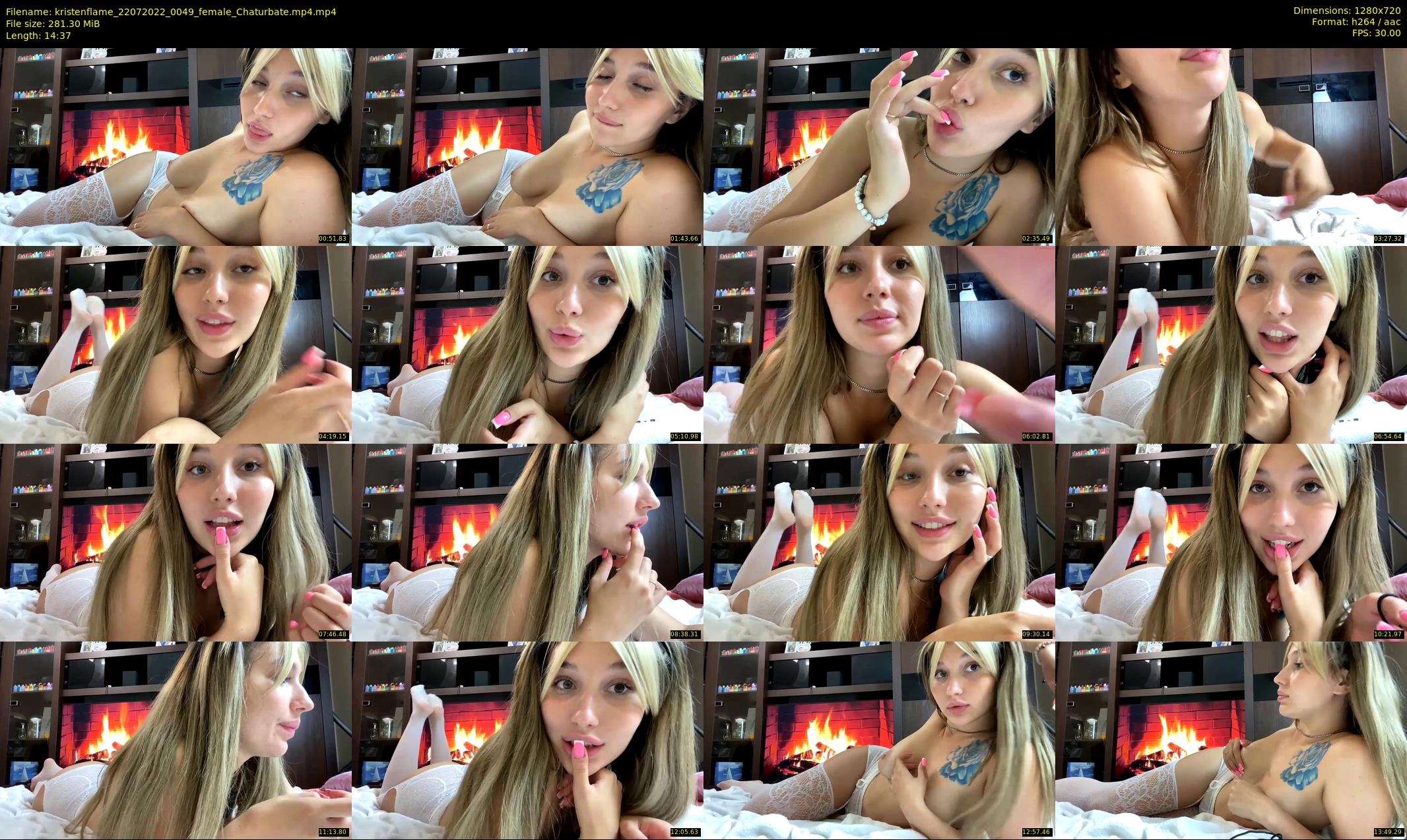 kristenflame — 15 minute Chaturbate couple cam show recording, 720p, Jul 22, 2022