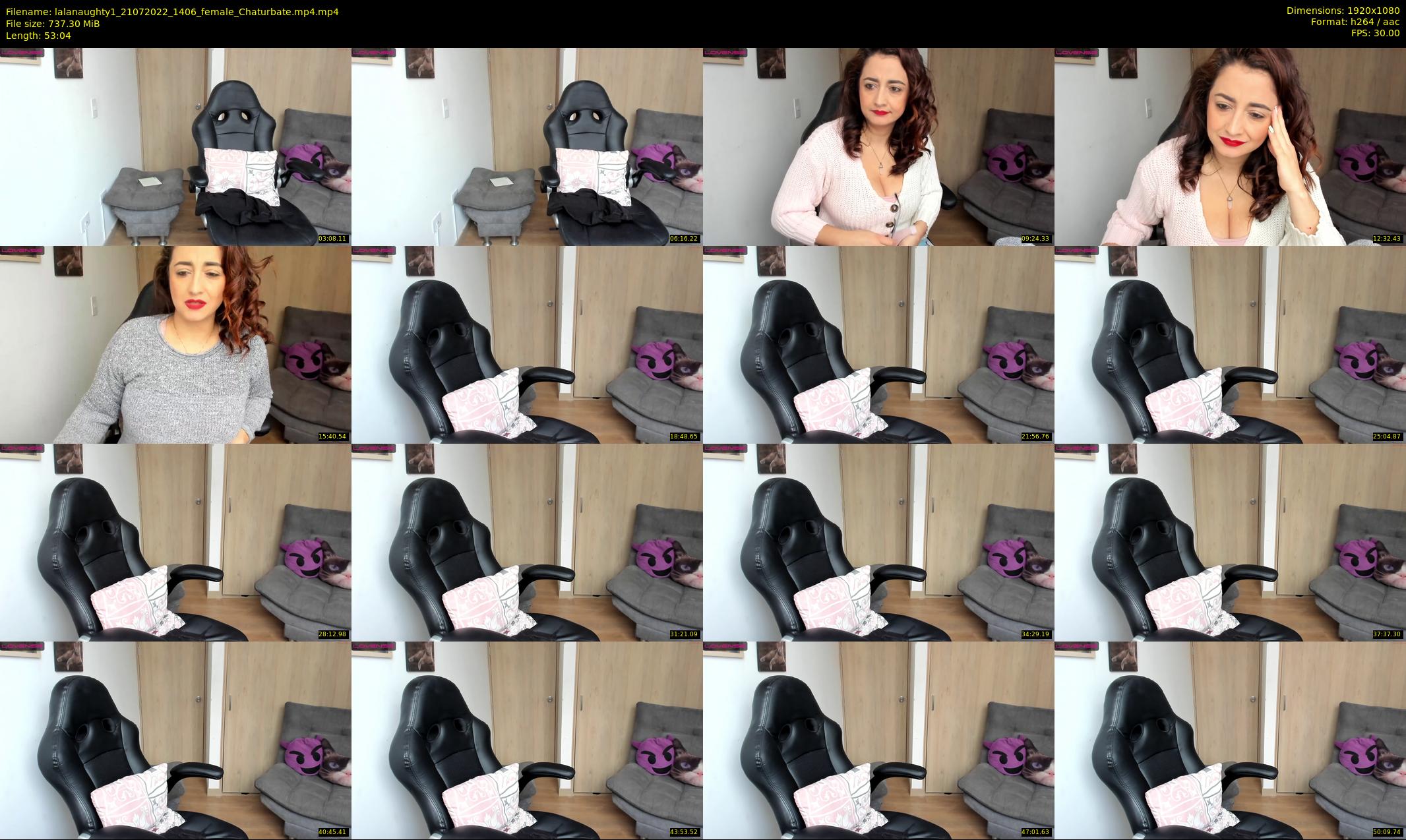 lalanaughty1 — 54 minute Chaturbate female cam show recording, 1080p, Jul 21, 2022