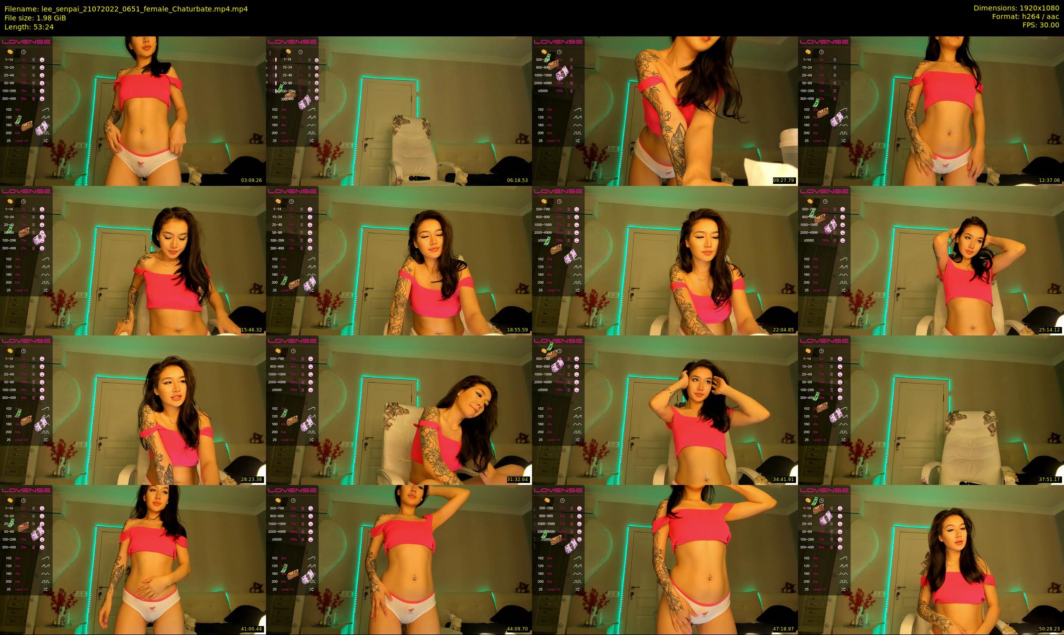 lee_senpai — 54 minute Chaturbate female cam show recording, 1080p, Jul 21, 2022