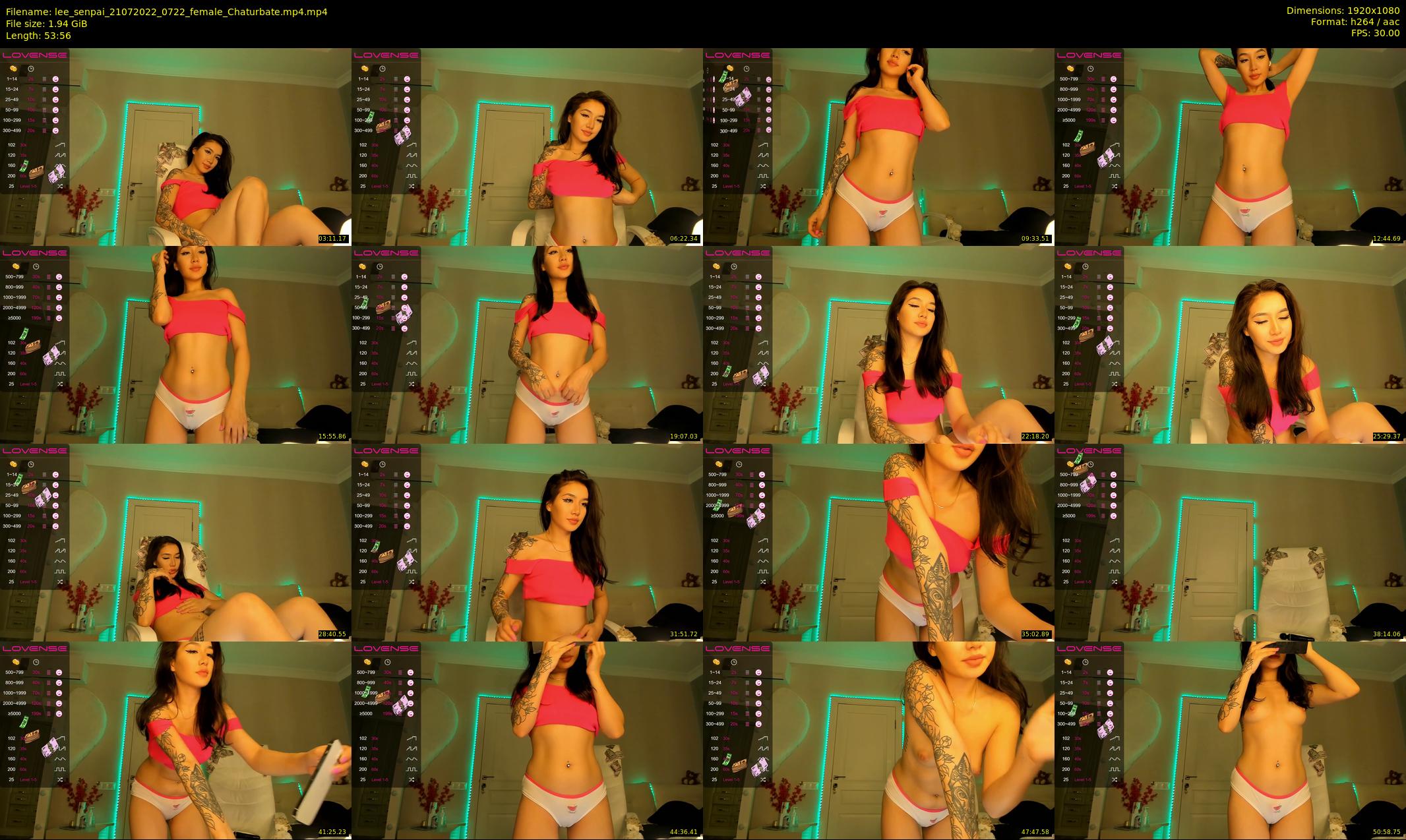 lee_senpai — 54 minute Chaturbate female cam show recording, 1080p, Jul 21, 2022