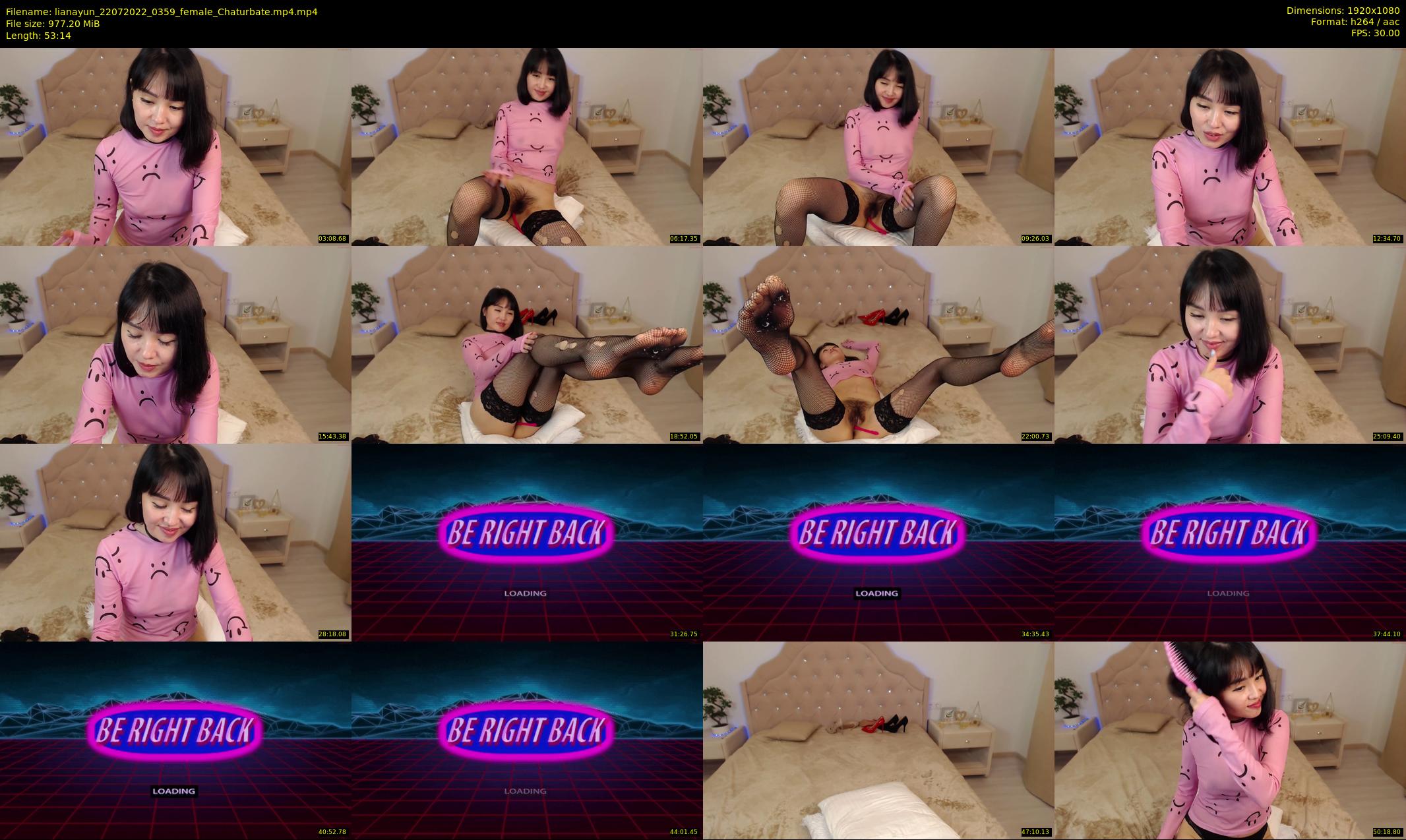 lianayun — 54 minute Chaturbate female cam show recording, 1080p, Jul 22, 2022