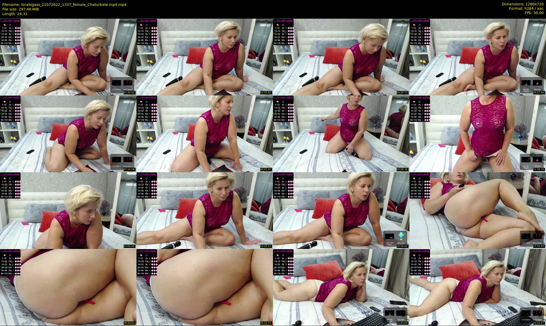 lorabigass — 25 minute Chaturbate female cam show recording, 720p, Jul 21, 2022