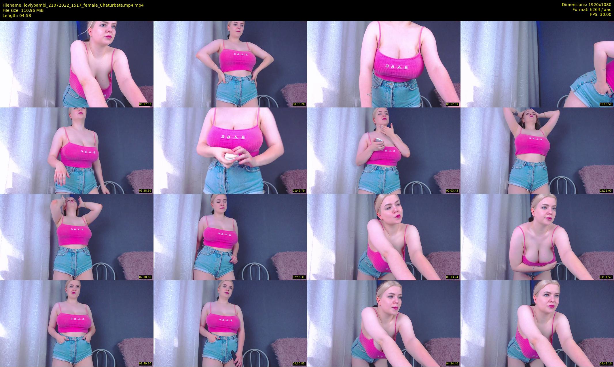 lovlybambi — 5 minute Chaturbate female cam show recording, 1080p, Jul 21, 2022