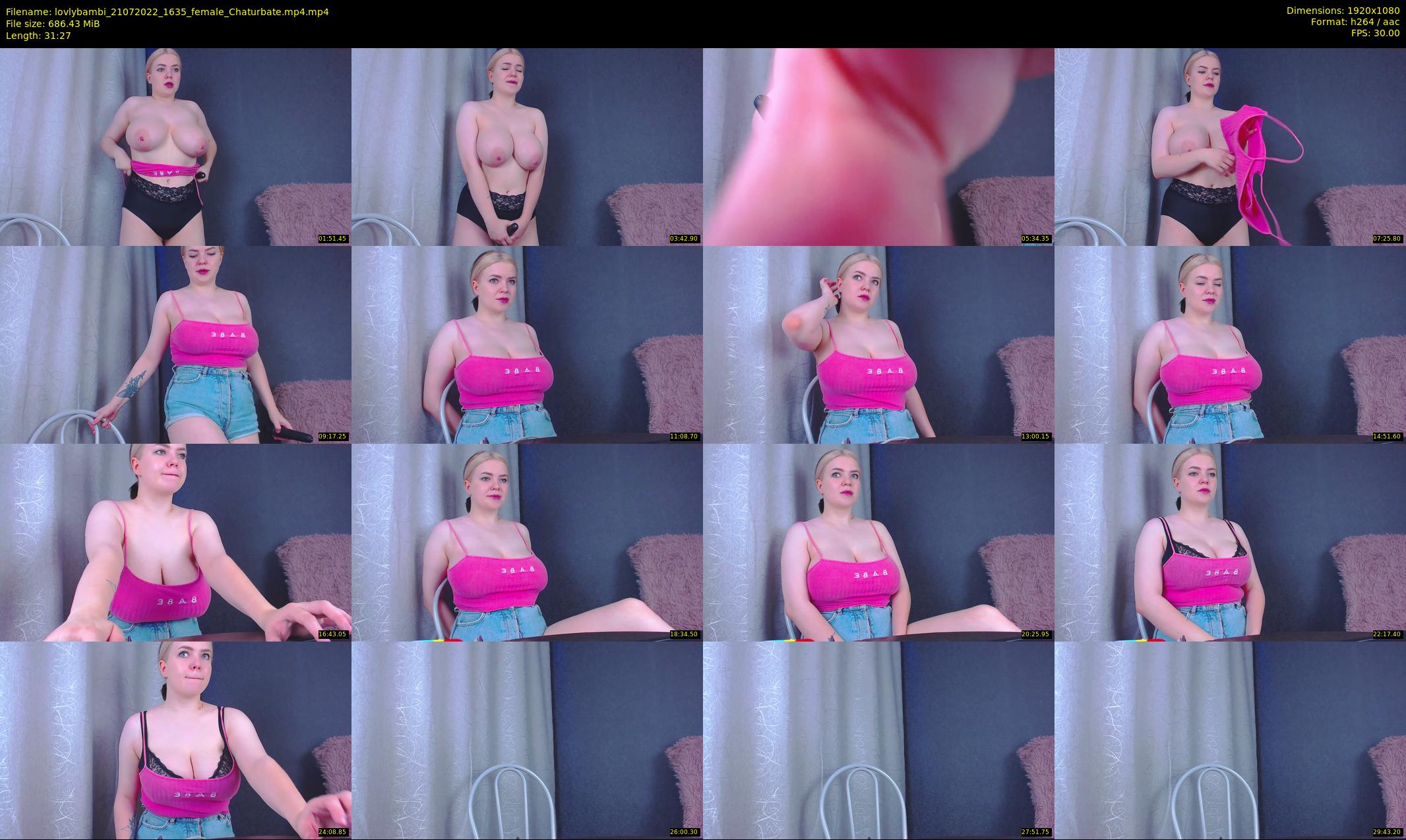 lovlybambi — 32 minute Chaturbate female cam show recording, 1080p, Jul 21, 2022