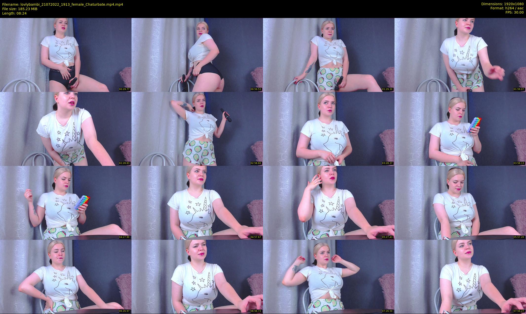 lovlybambi — 9 minute Chaturbate female cam show recording, 1080p, Jul 21, 2022