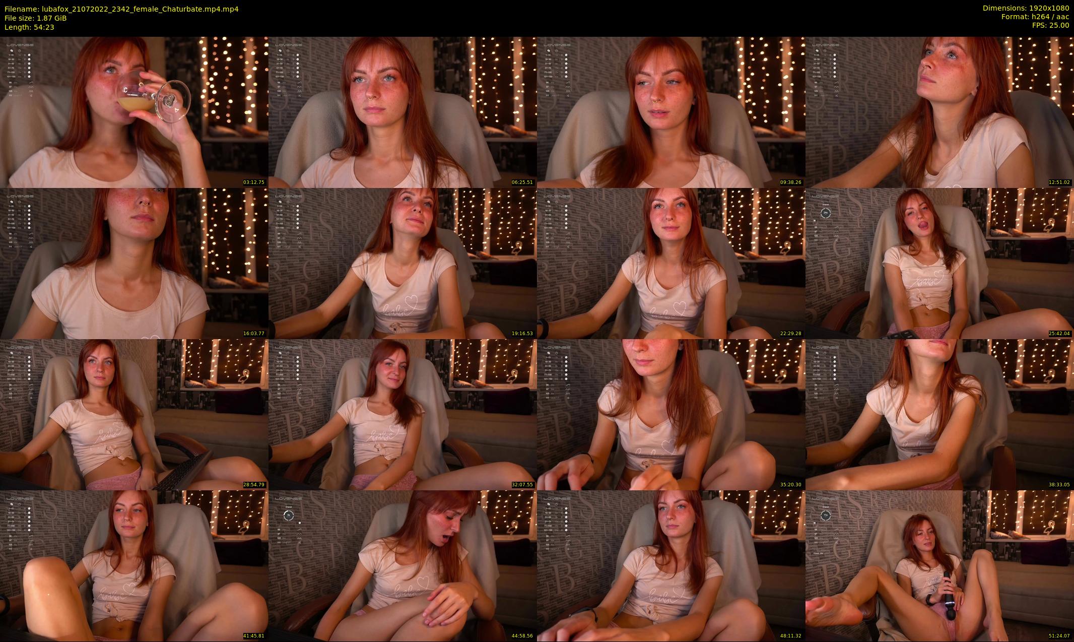 lubafox — 55 minute Chaturbate female cam show recording, 1080p, Jul 21, 2022