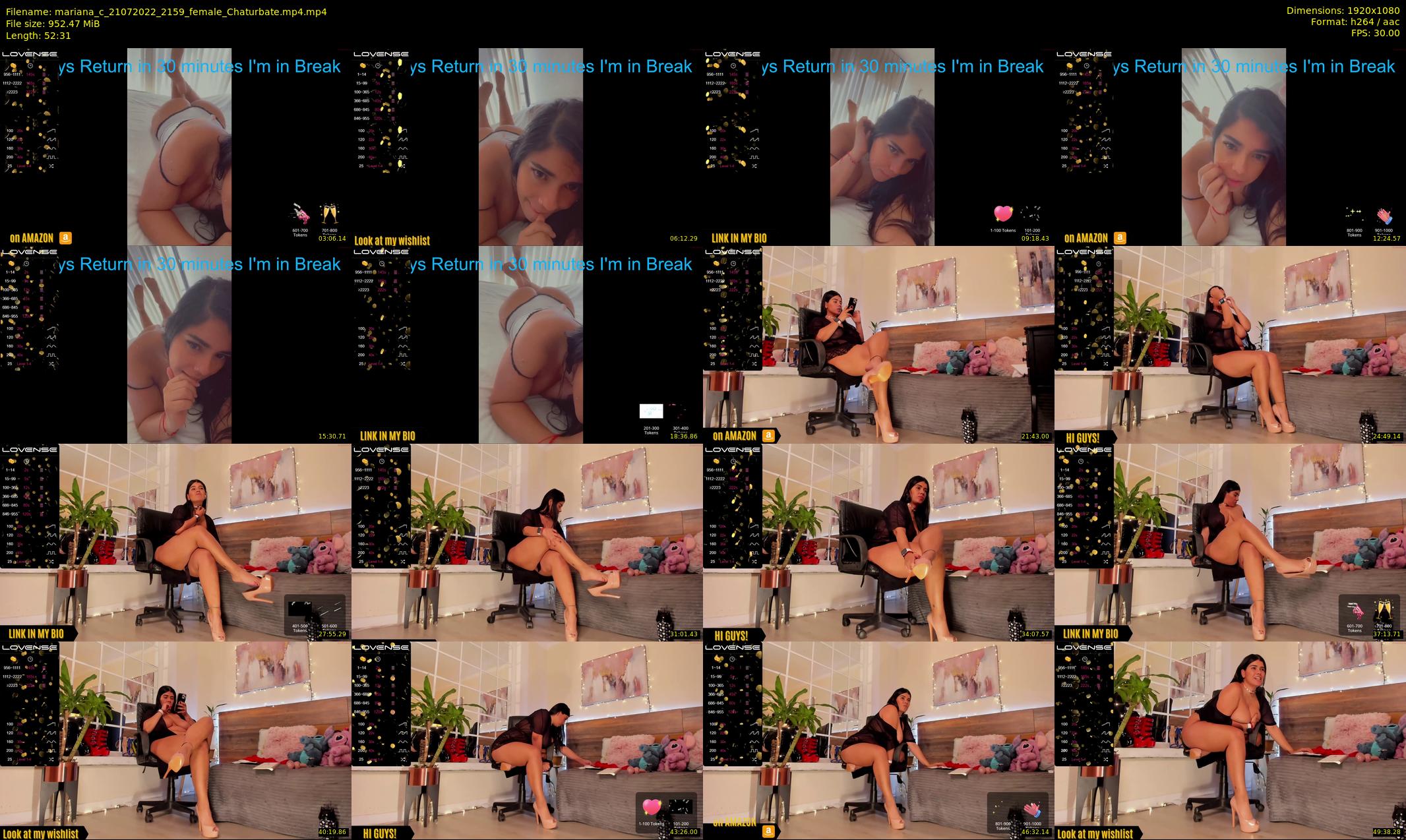 mariana_c — 53 minute Chaturbate female cam show recording, 1080p, Jul 21, 2022