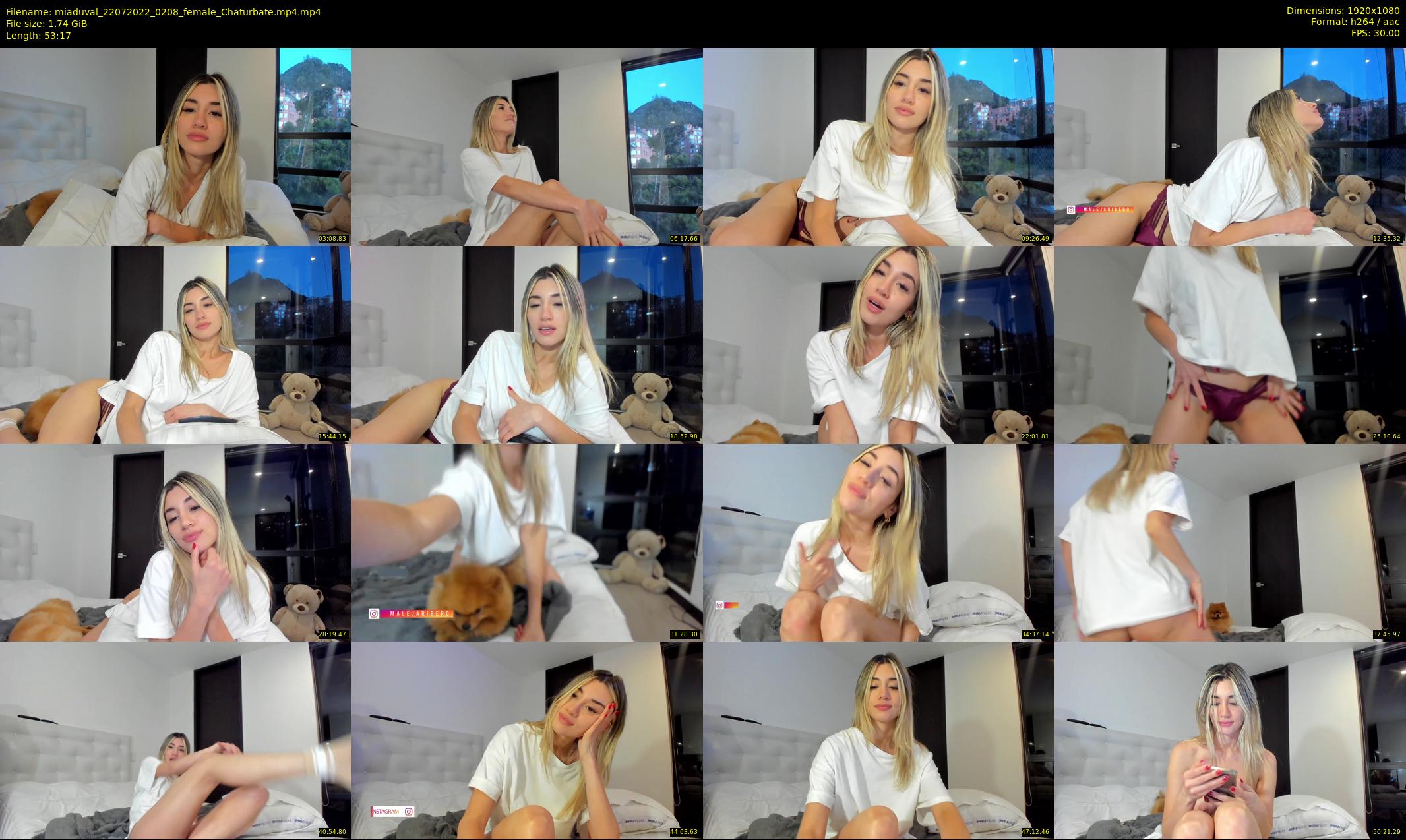 miaduval — 54 minute Chaturbate female cam show recording, 1080p, Jul 22, 2022