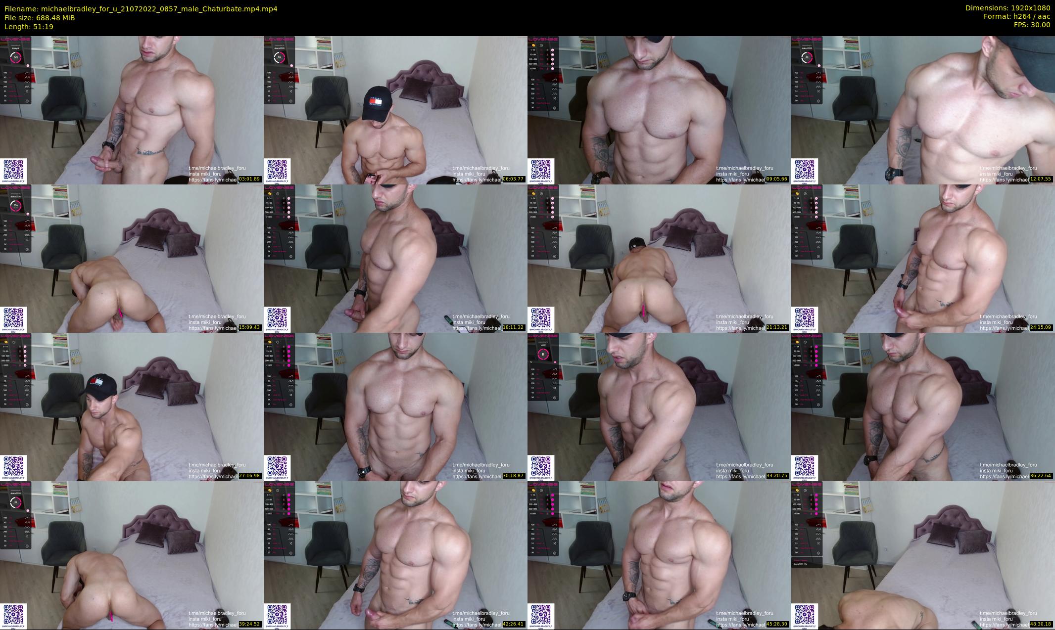 michaelbradley_for_u — 52 minute Chaturbate male cam show recording, 1080p, Jul 21, 2022