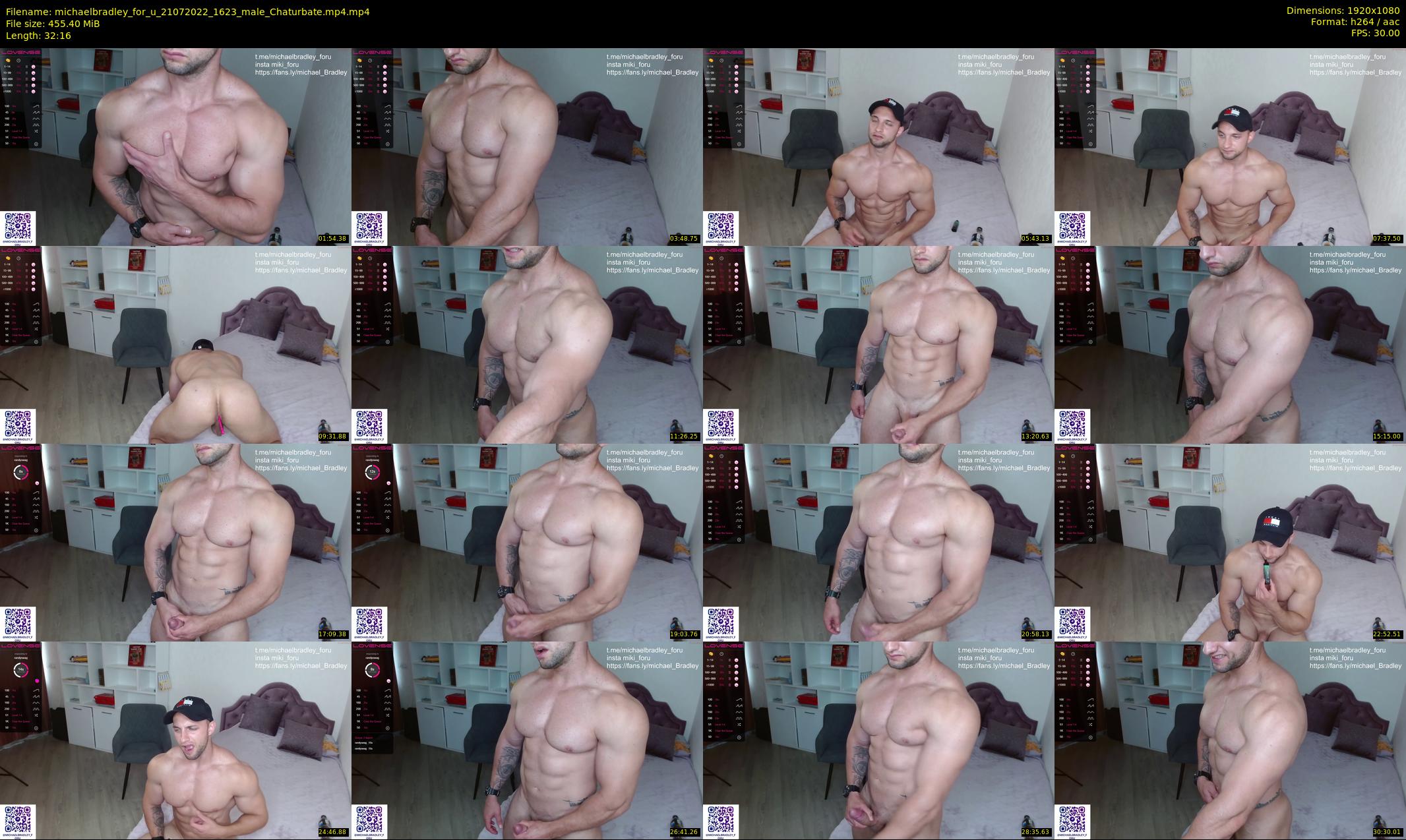 michaelbradley_for_u — 33 minute Chaturbate male cam show recording, 1080p, Jul 21, 2022